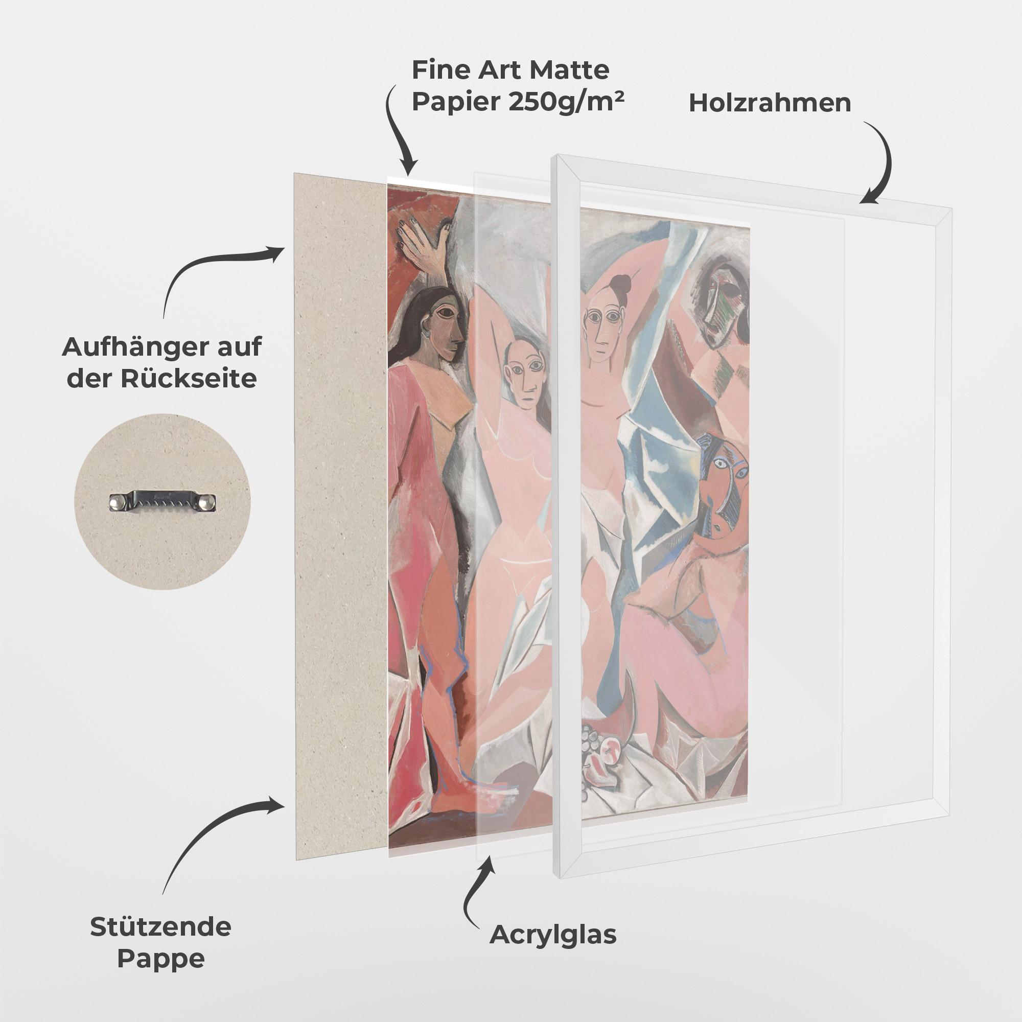 Gerahmte Poster Les Demoiselles mockup 1