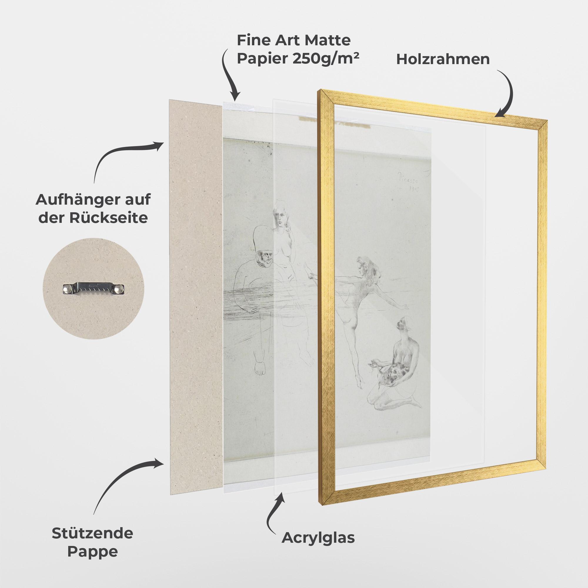 Gerahmte Poster Dance Of Salome mockup 1