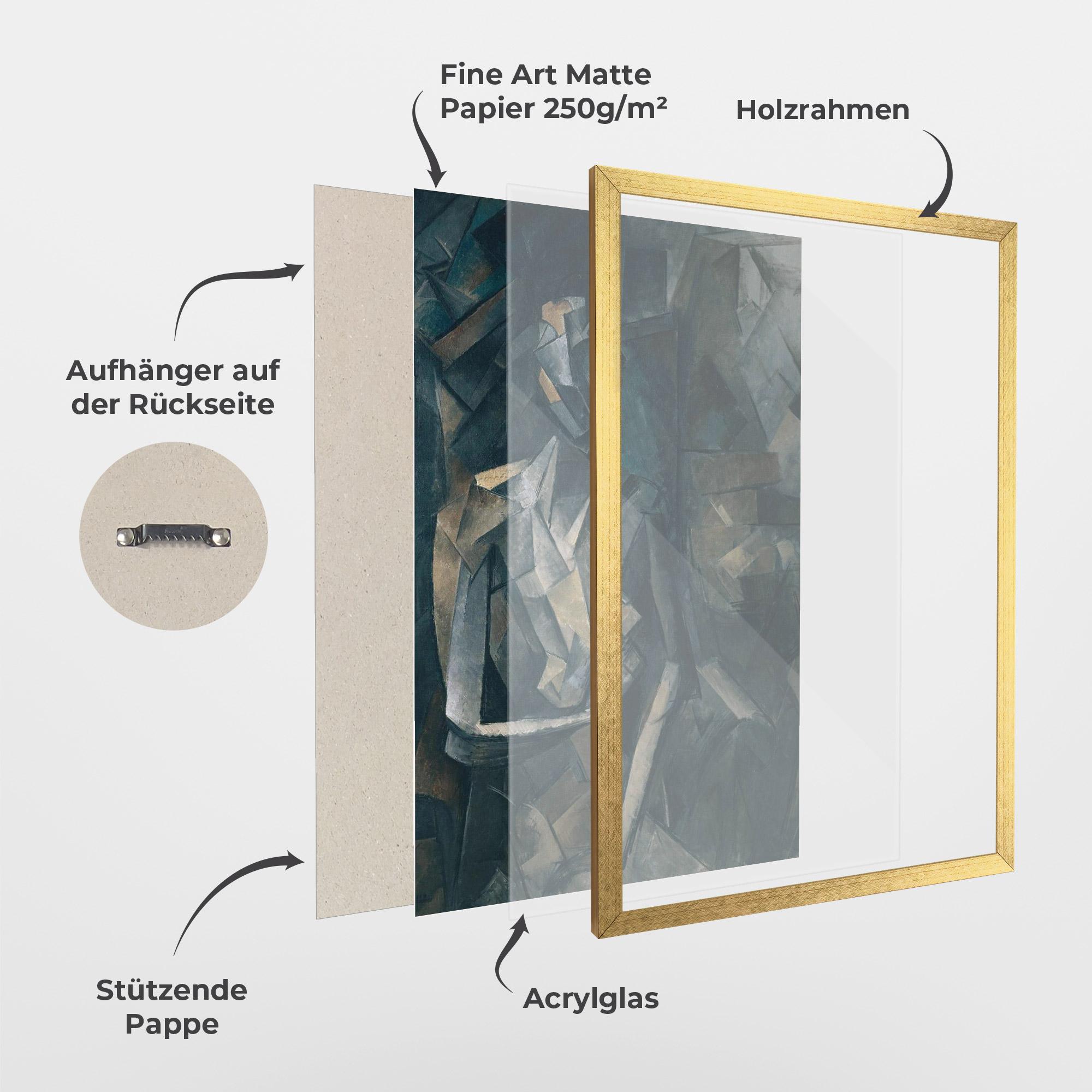 Gerahmte Poster Dans Un Fauteuil mockup 1