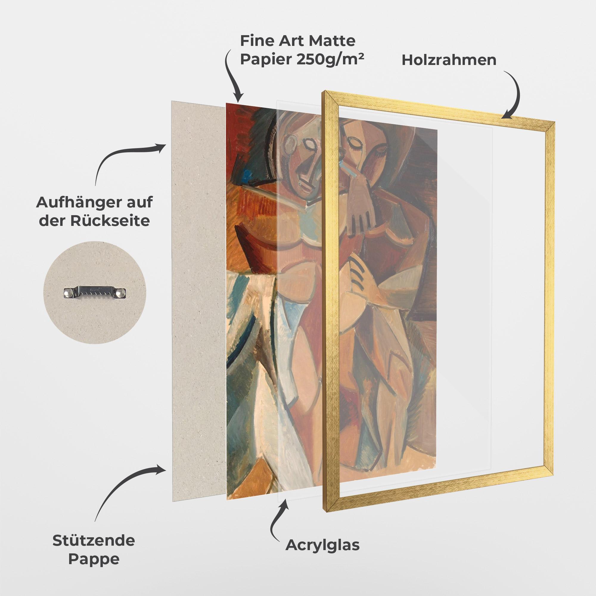 Gerahmte Poster Friendship Two Nudes mockup 1