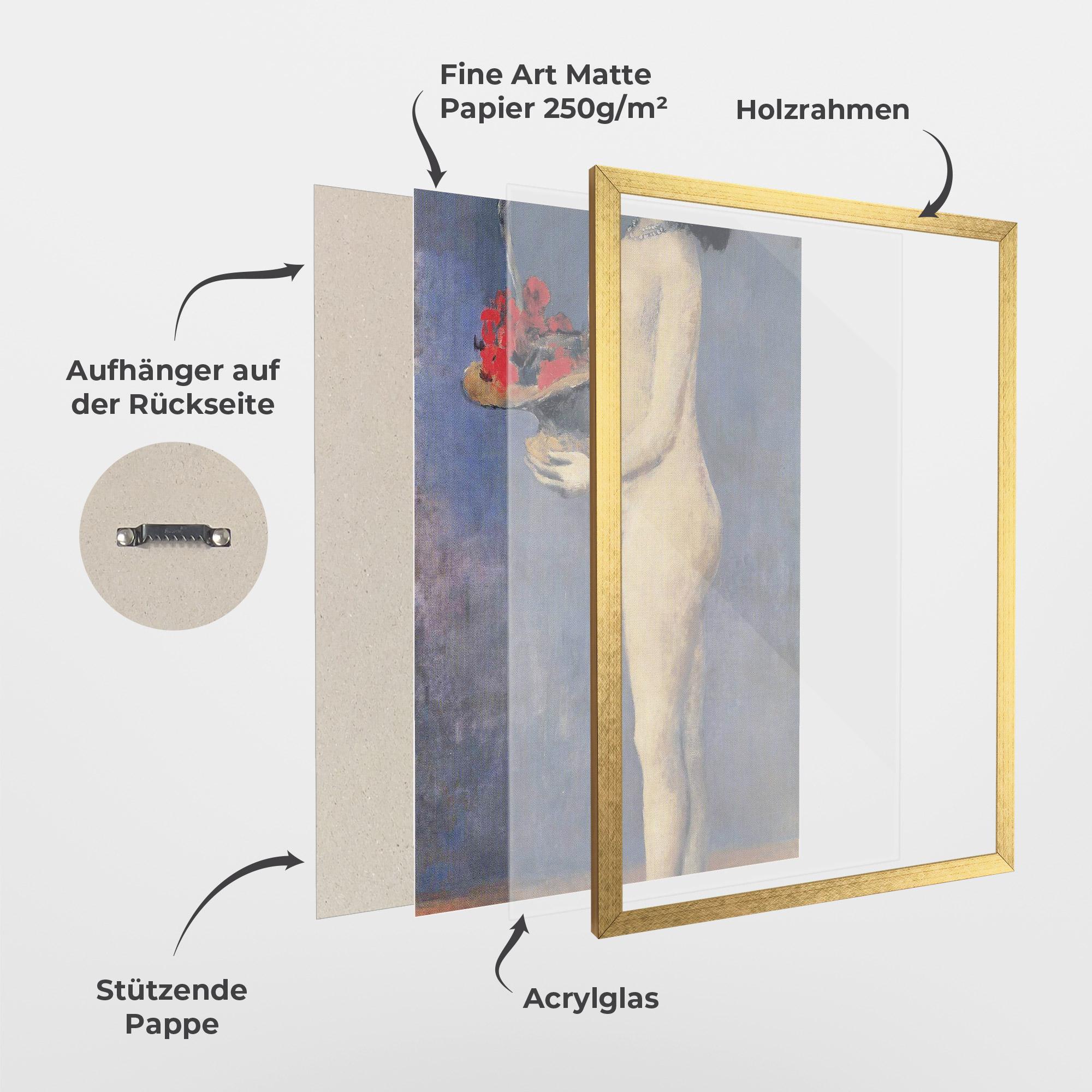 Gerahmte Poster Le Panier Fleuri mockup 1