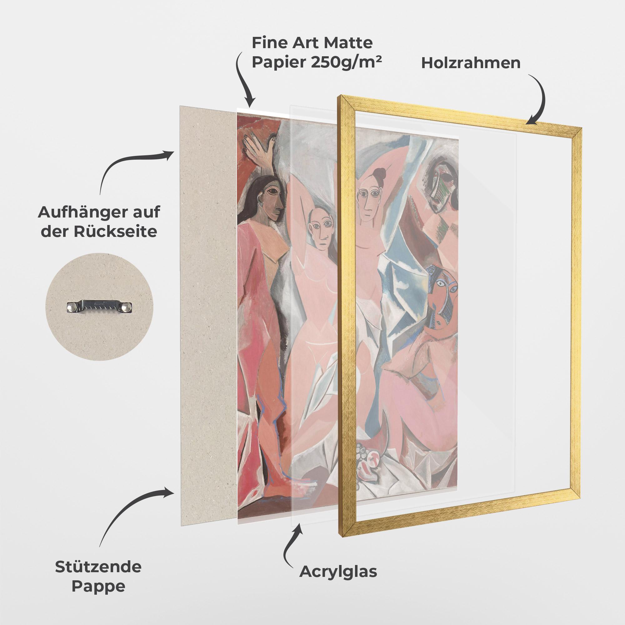 Gerahmte Poster Les Demoiselles mockup 1