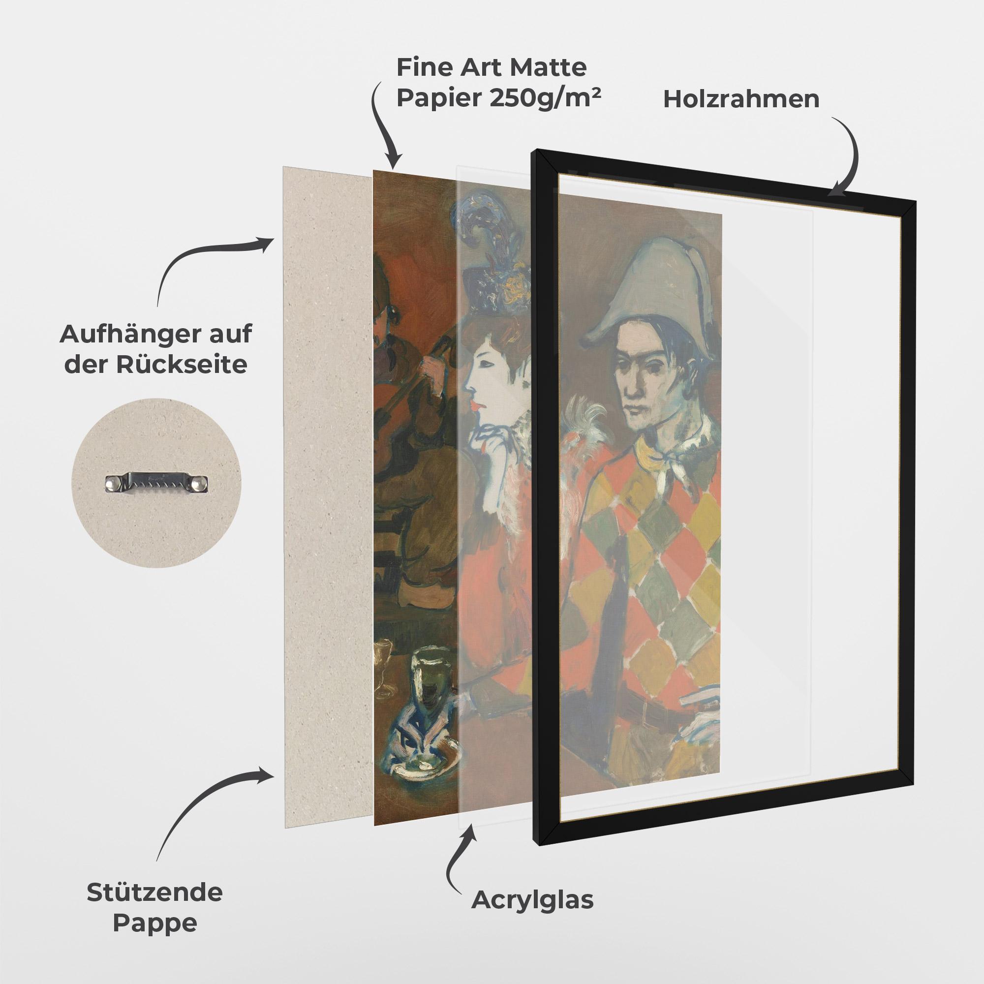 Gerahmte Poster At The Lapin Agile mockup 1