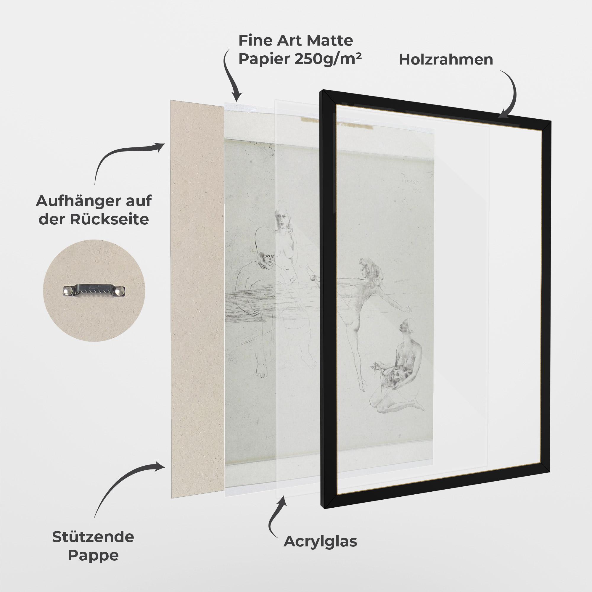 Gerahmte Poster Dance Of Salome mockup 1