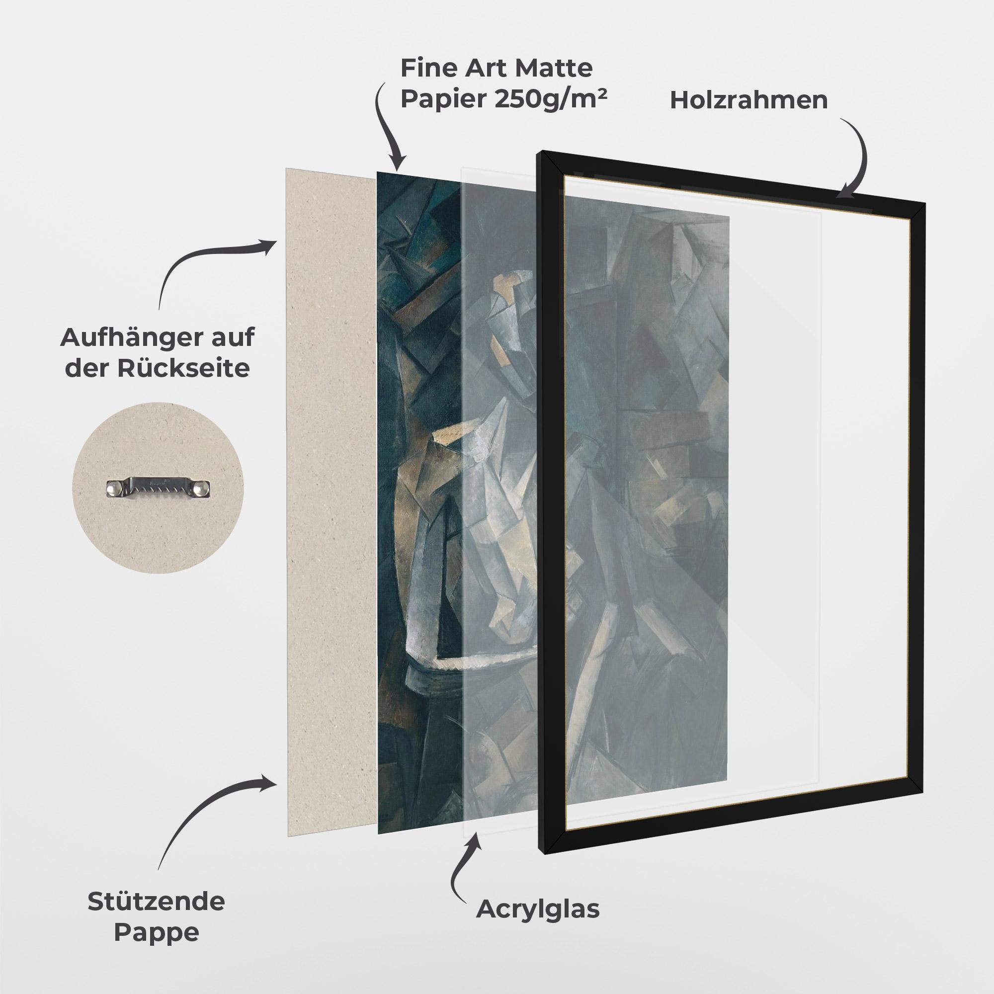 Gerahmte Poster Dans Un Fauteuil mockup 1