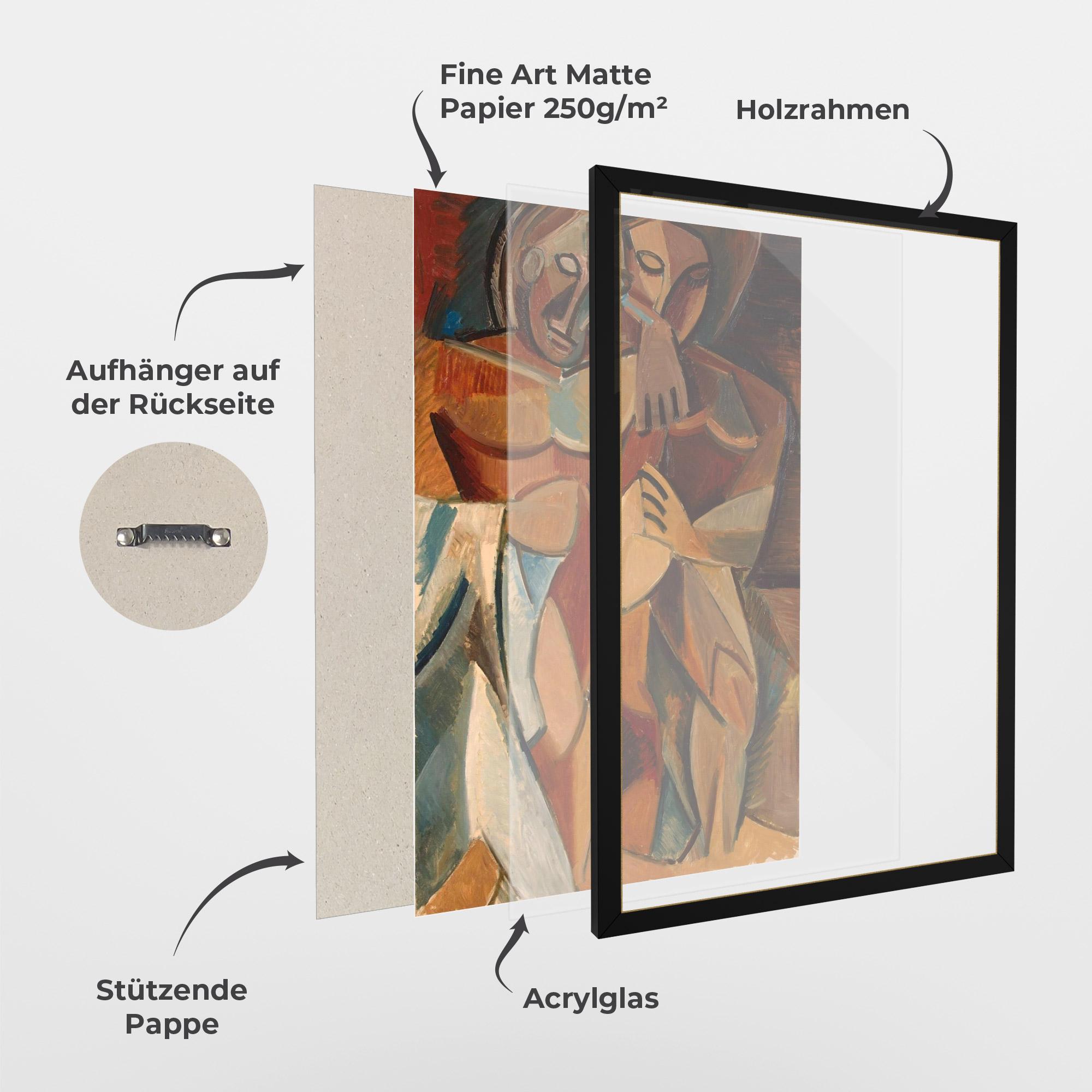 Gerahmte Poster Friendship Two Nudes mockup 1