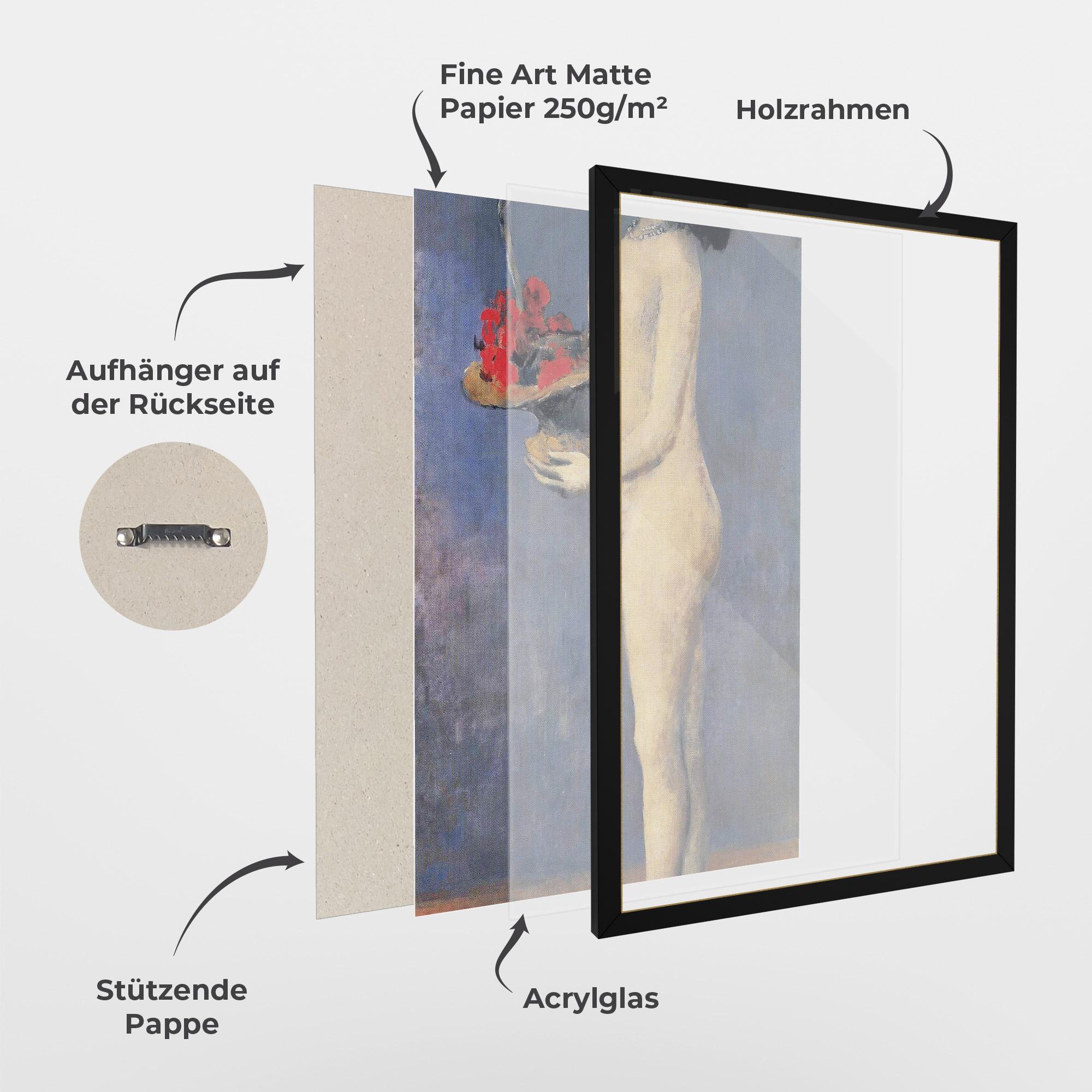 Gerahmte Poster Le Panier Fleuri mockup 1