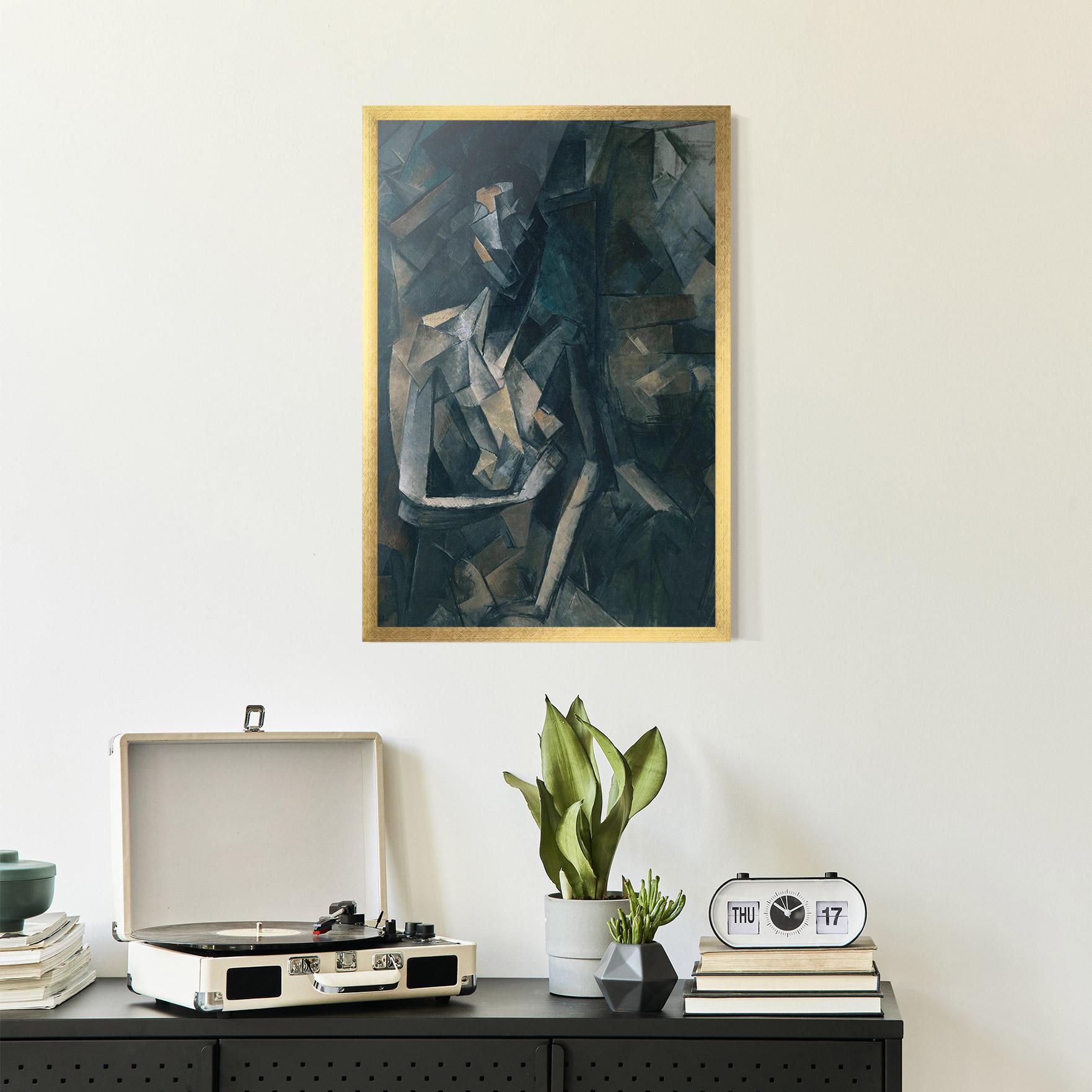 Gerahmte Poster Dans Un Fauteuil mockup 2