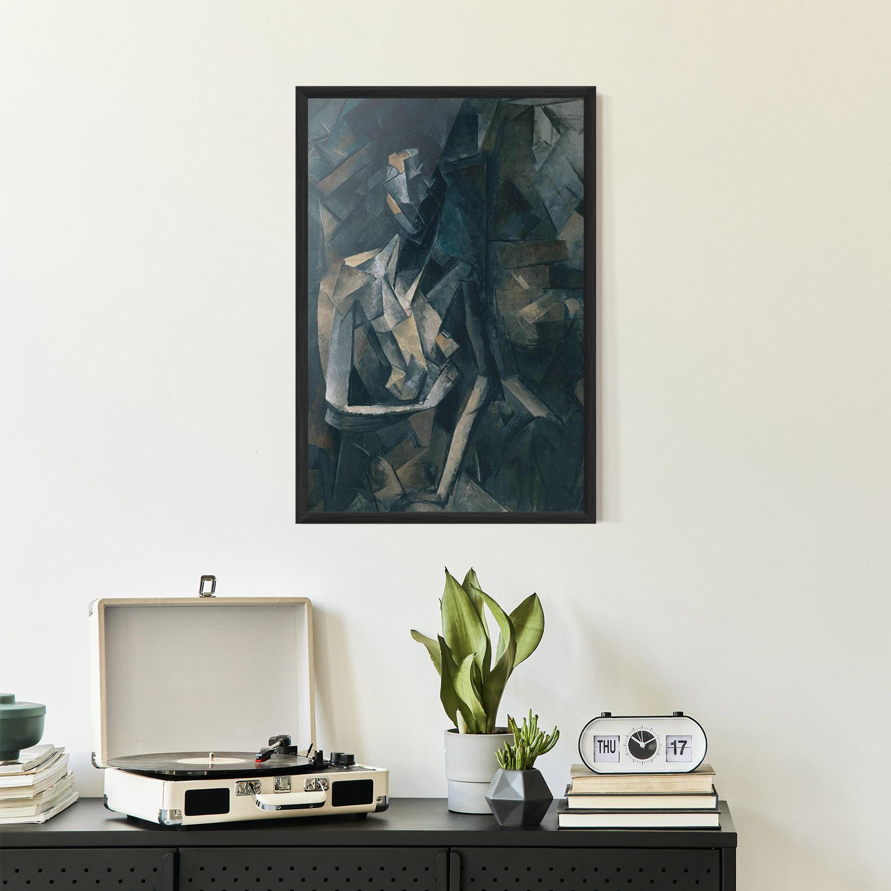 Gerahmte Poster Dans Un Fauteuil mockup 2