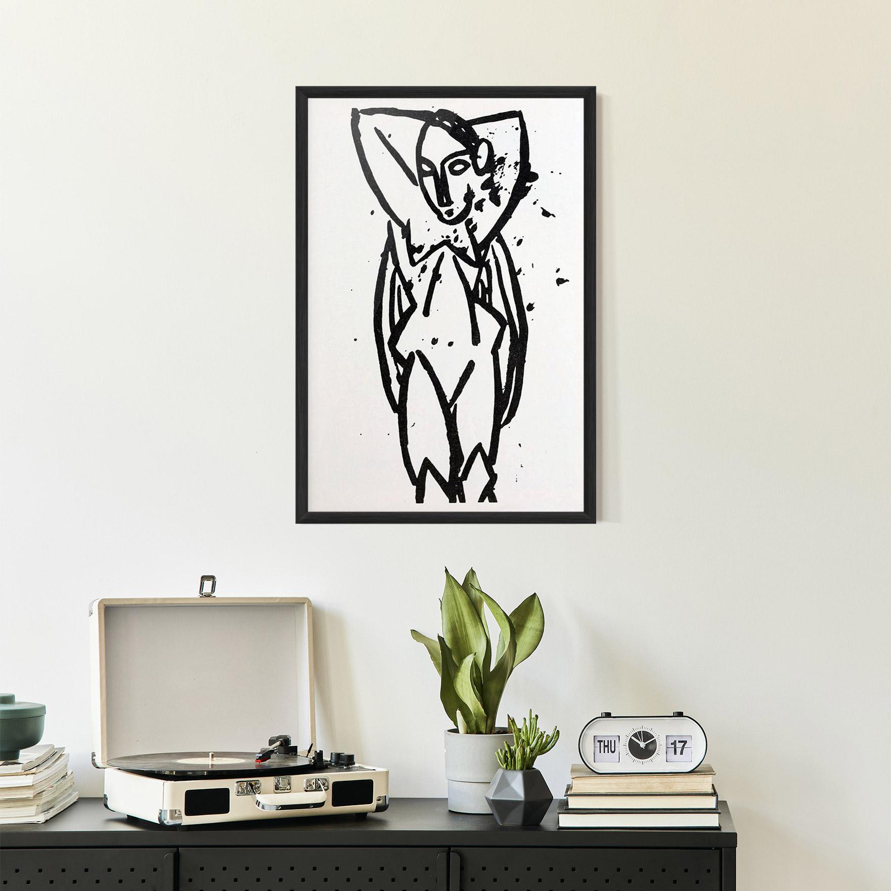 Gerahmte Poster Nude mockup 2