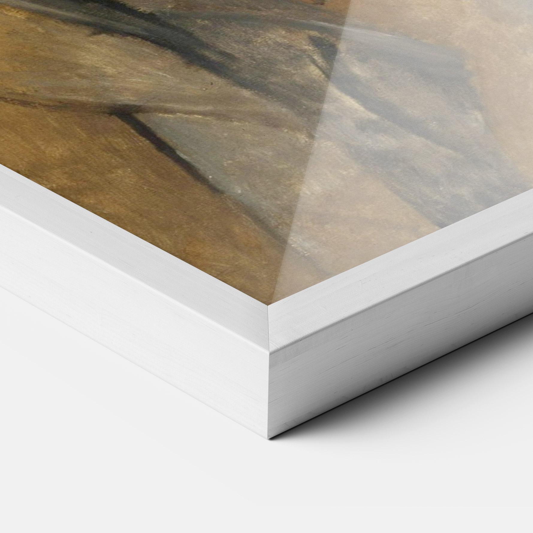 Gerahmte Poster Woman With Mustard mockup 3