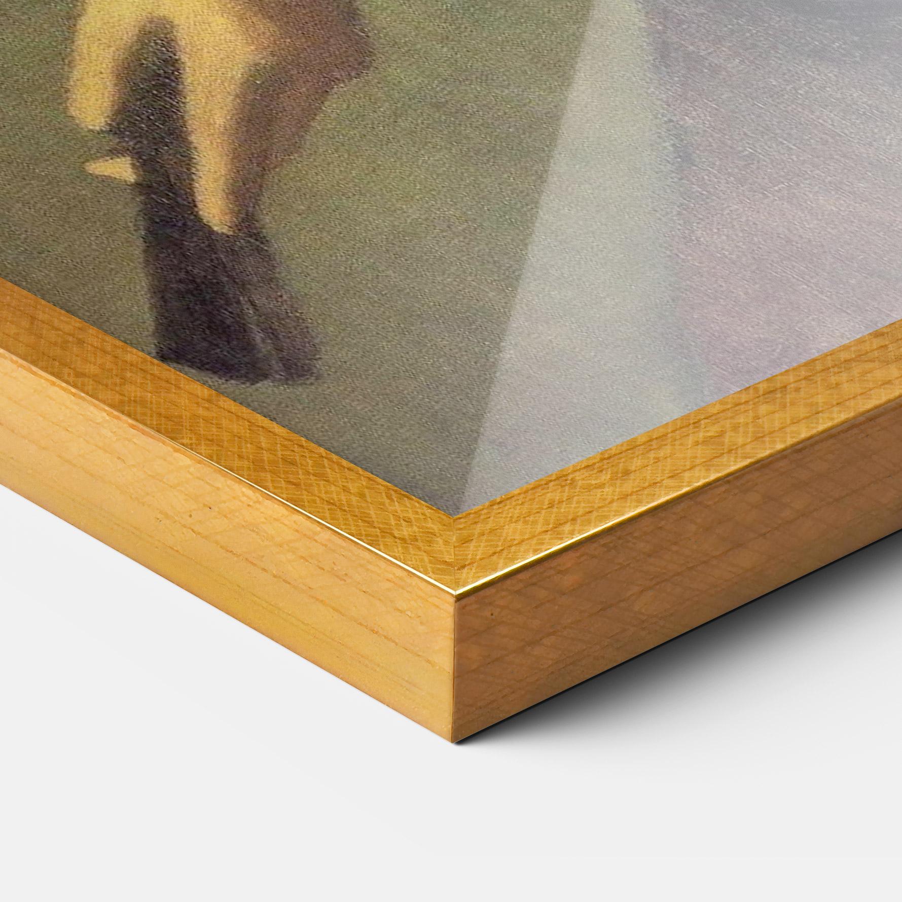 Gerahmte Poster Lady With A Fan mockup 3