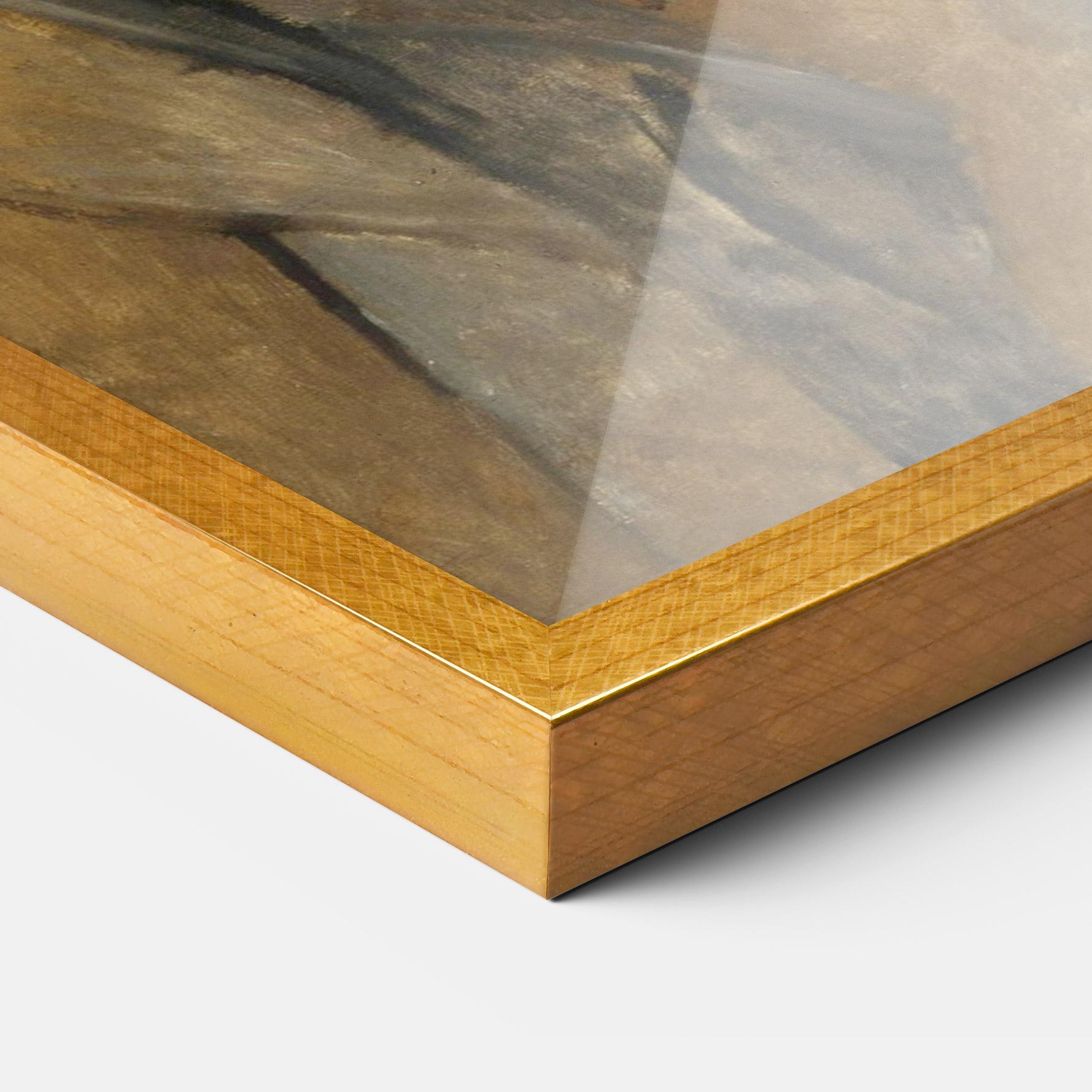 Gerahmte Poster Woman With Mustard mockup 3