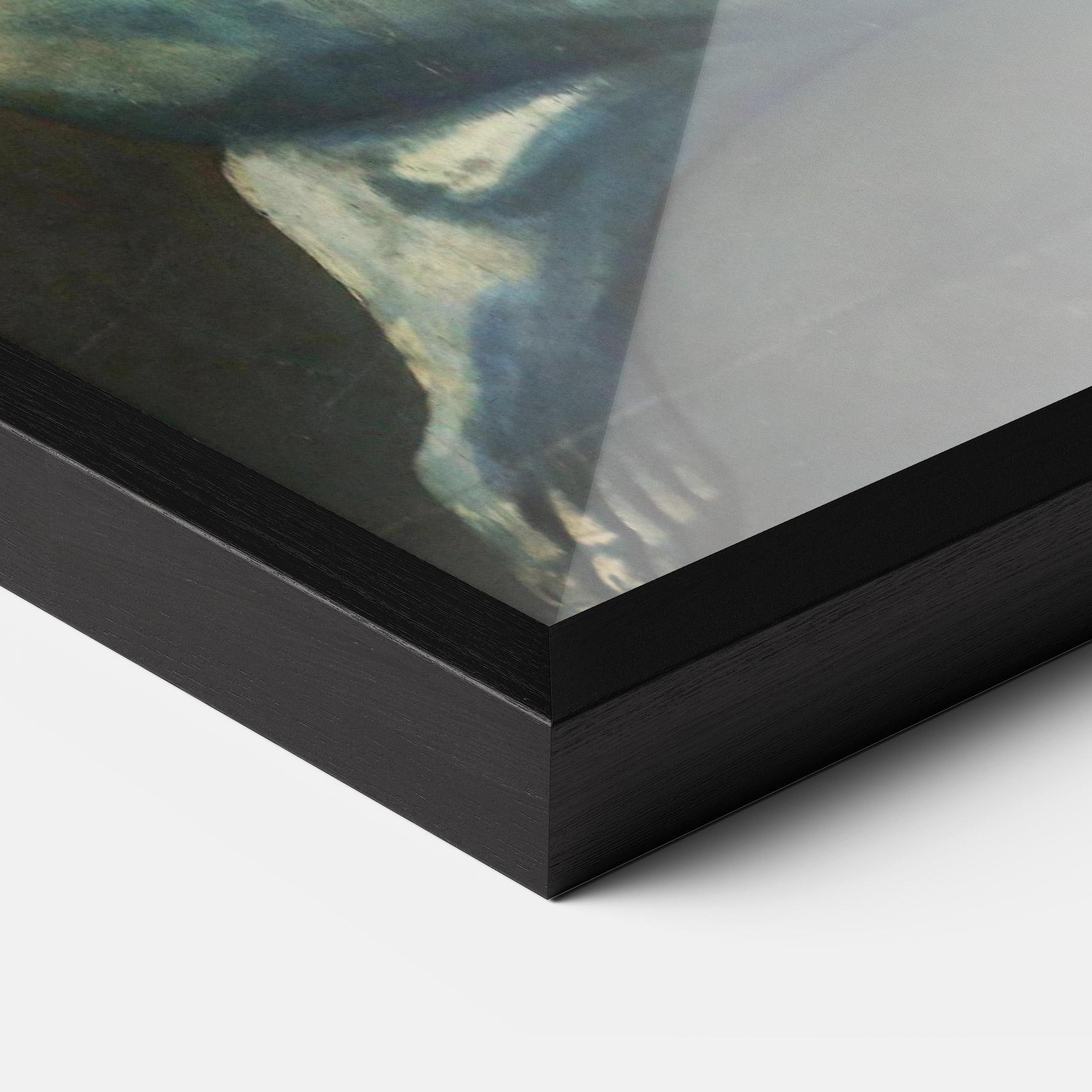 Gerahmte Poster Old Guitarist mockup 3