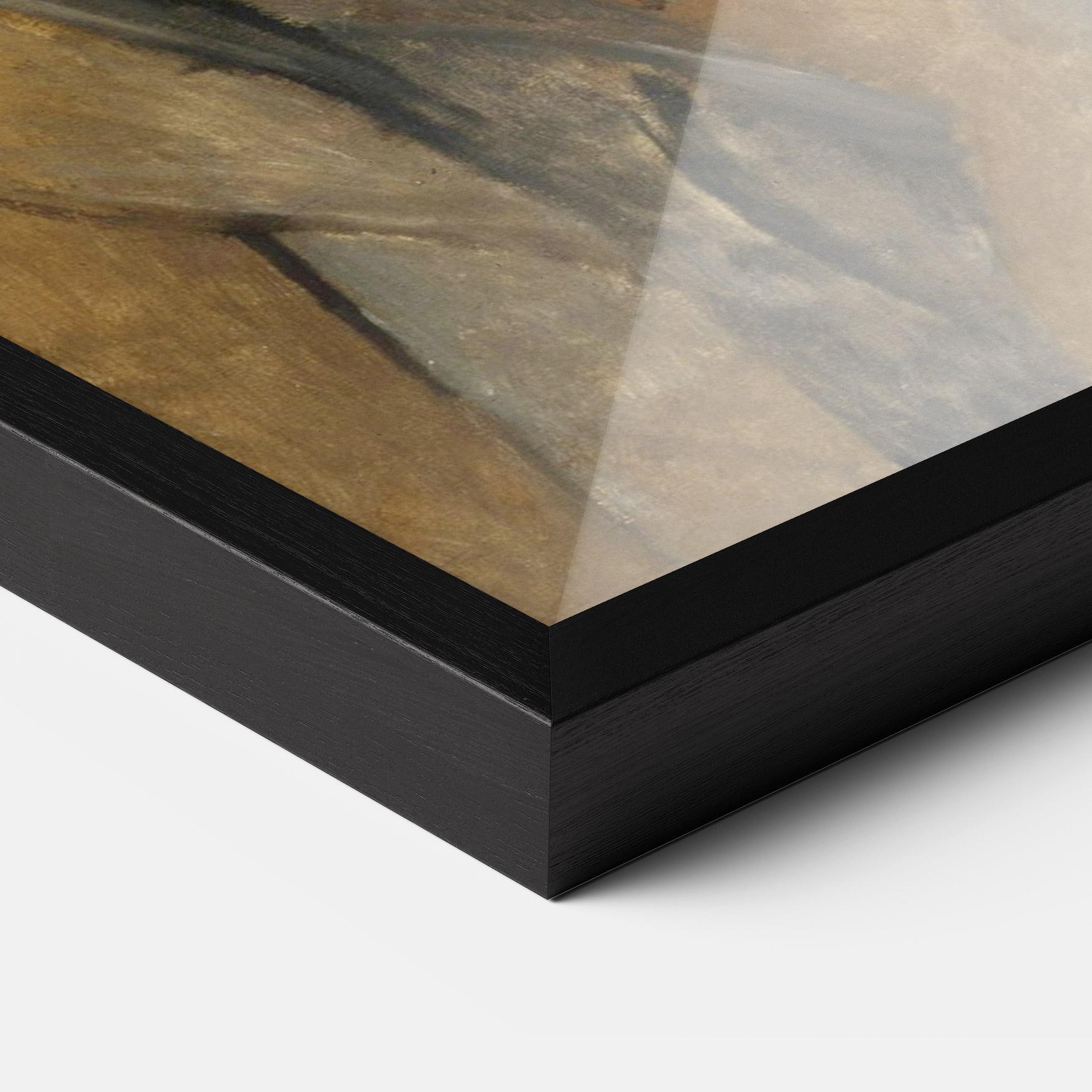 Gerahmte Poster Woman With Mustard mockup 3