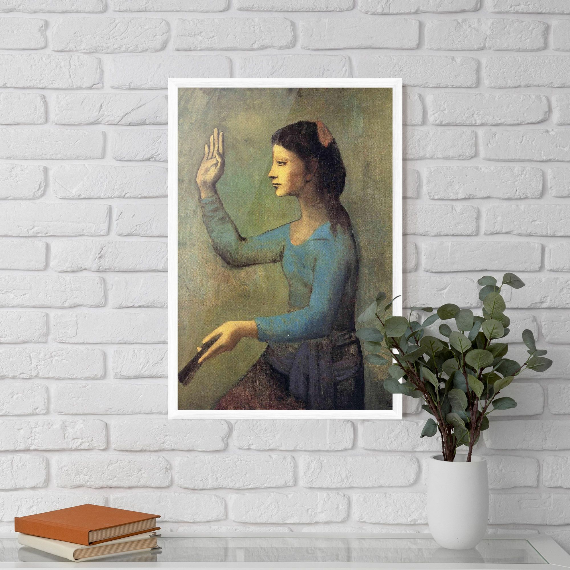 Lady With A Fan mockup 5