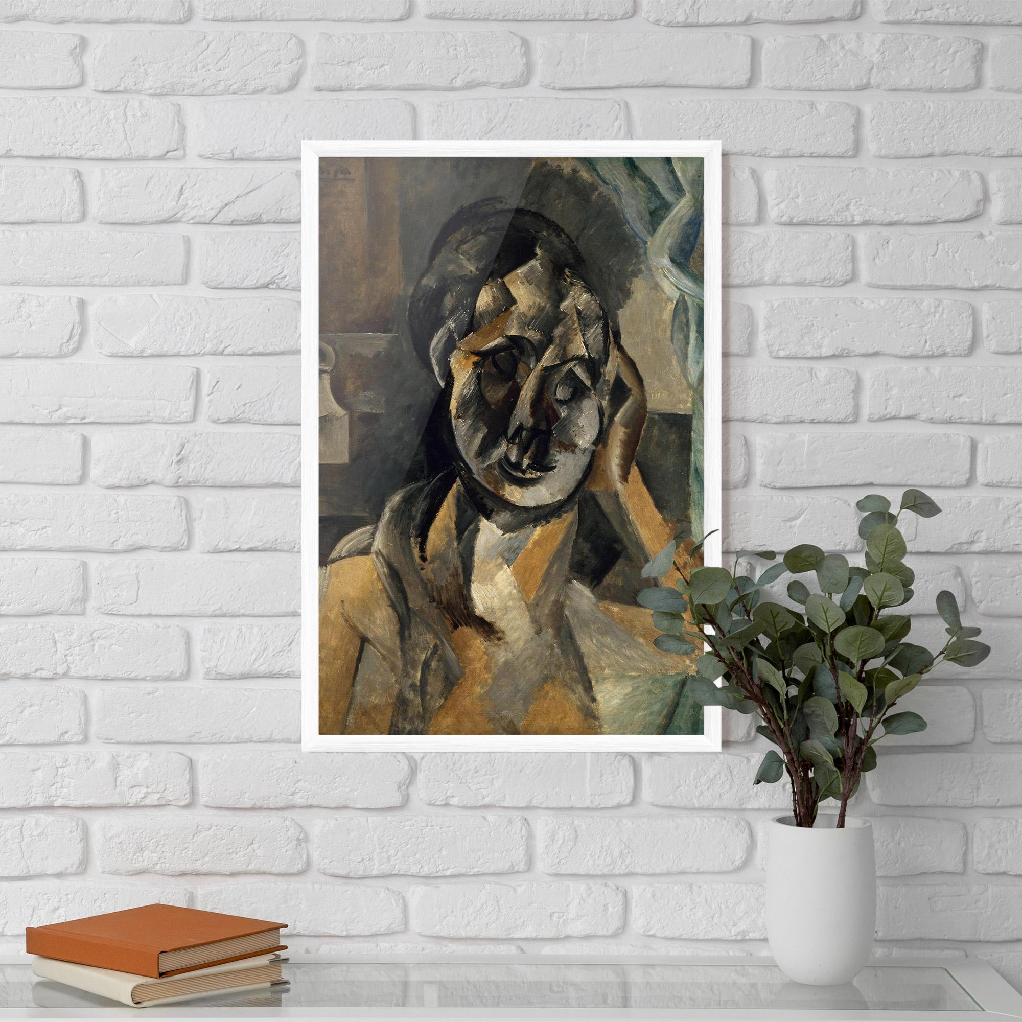 Gerahmte Poster Woman With Mustard mockup 5