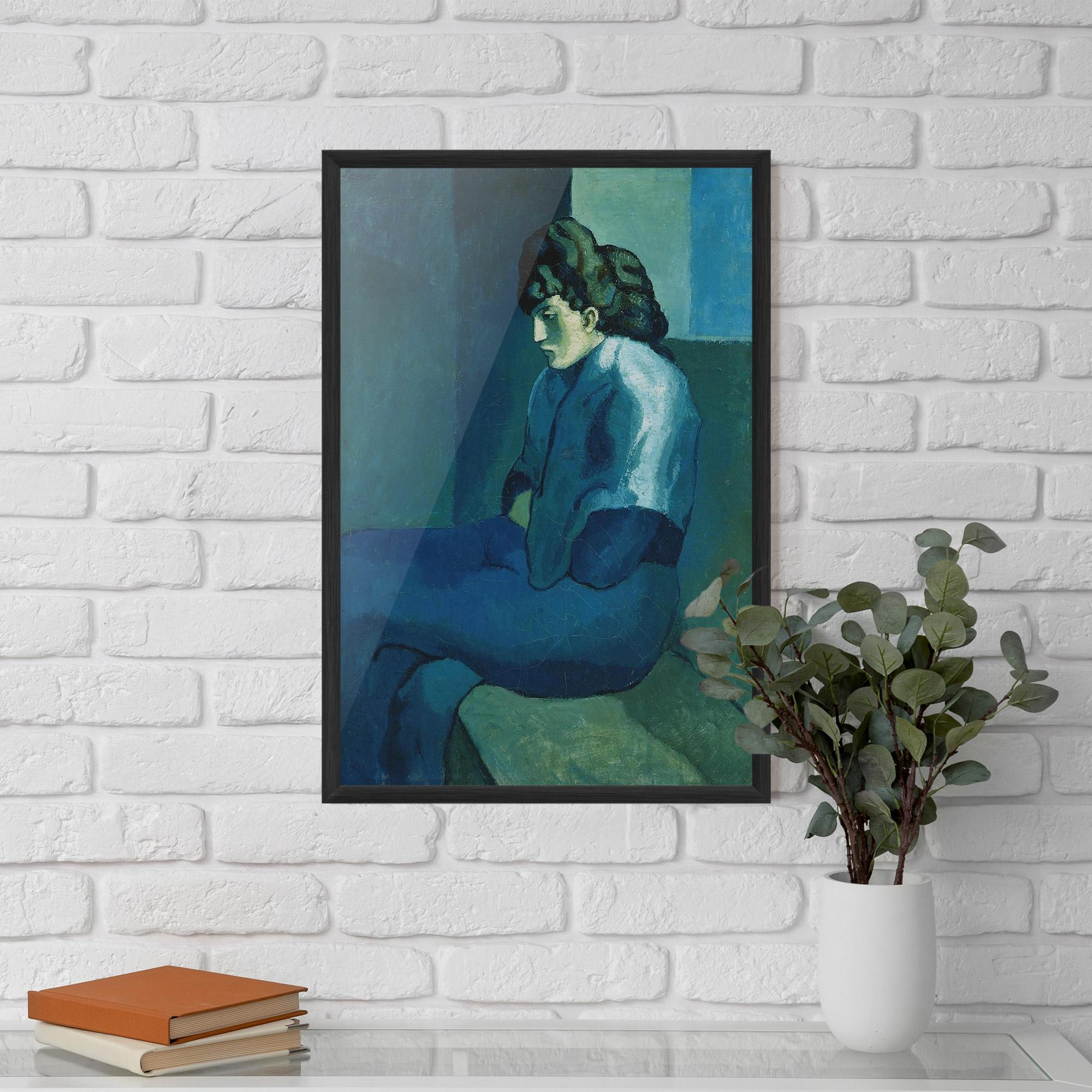 Gerahmte Poster Femme Assise mockup 5