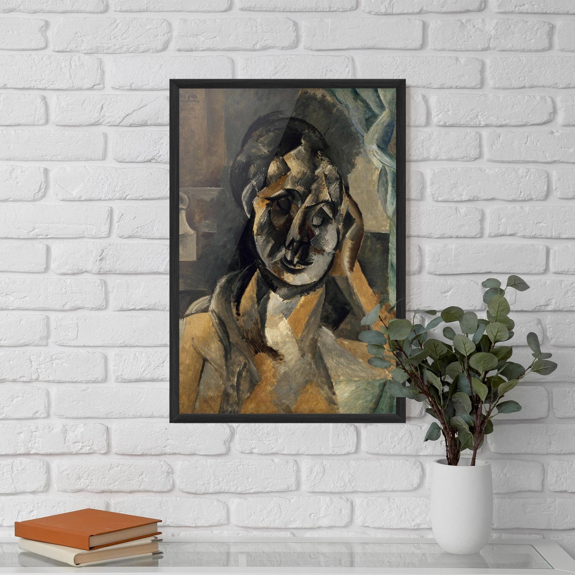 Gerahmte Poster Woman With Mustard mockup 5