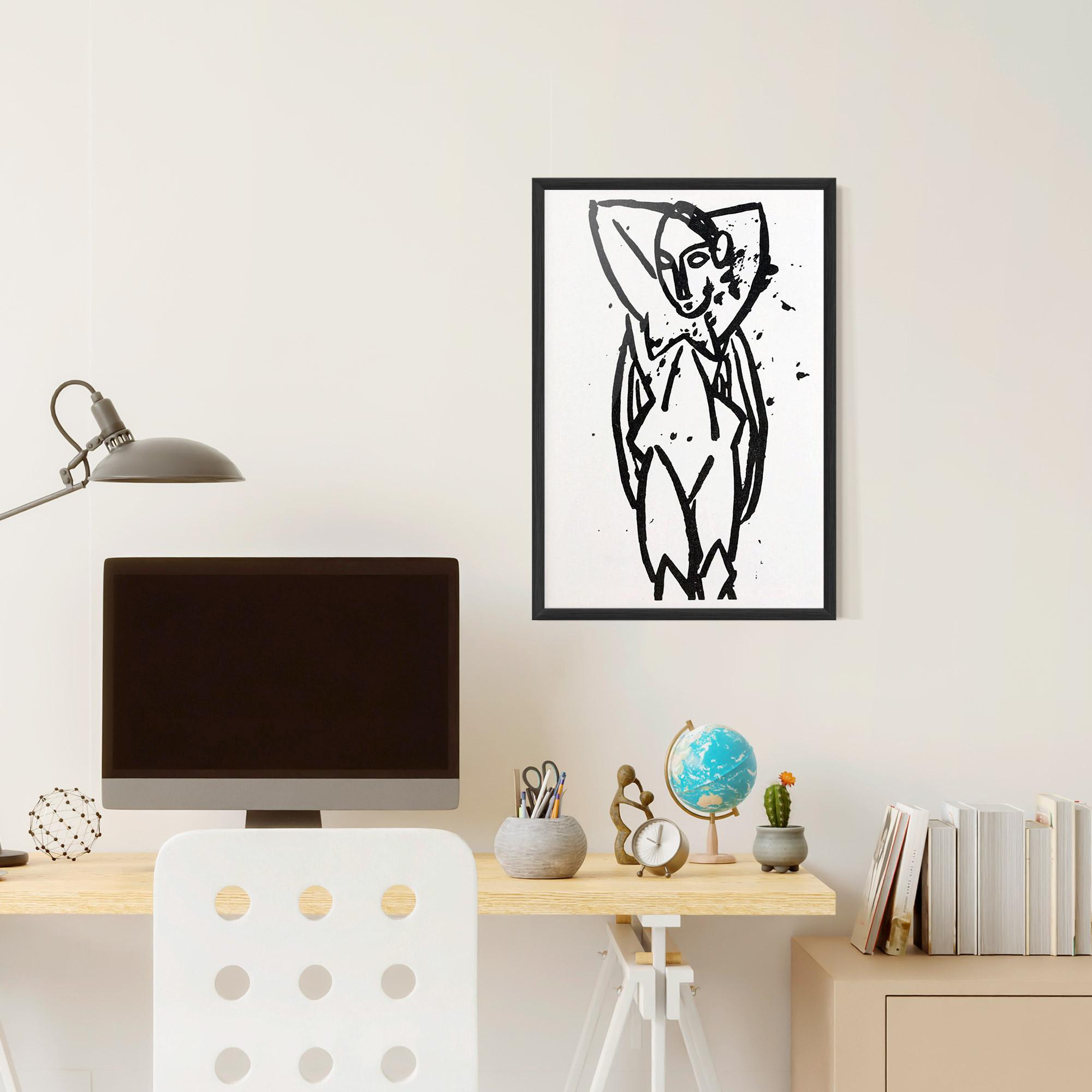 Gerahmte Poster Nude mockup 6