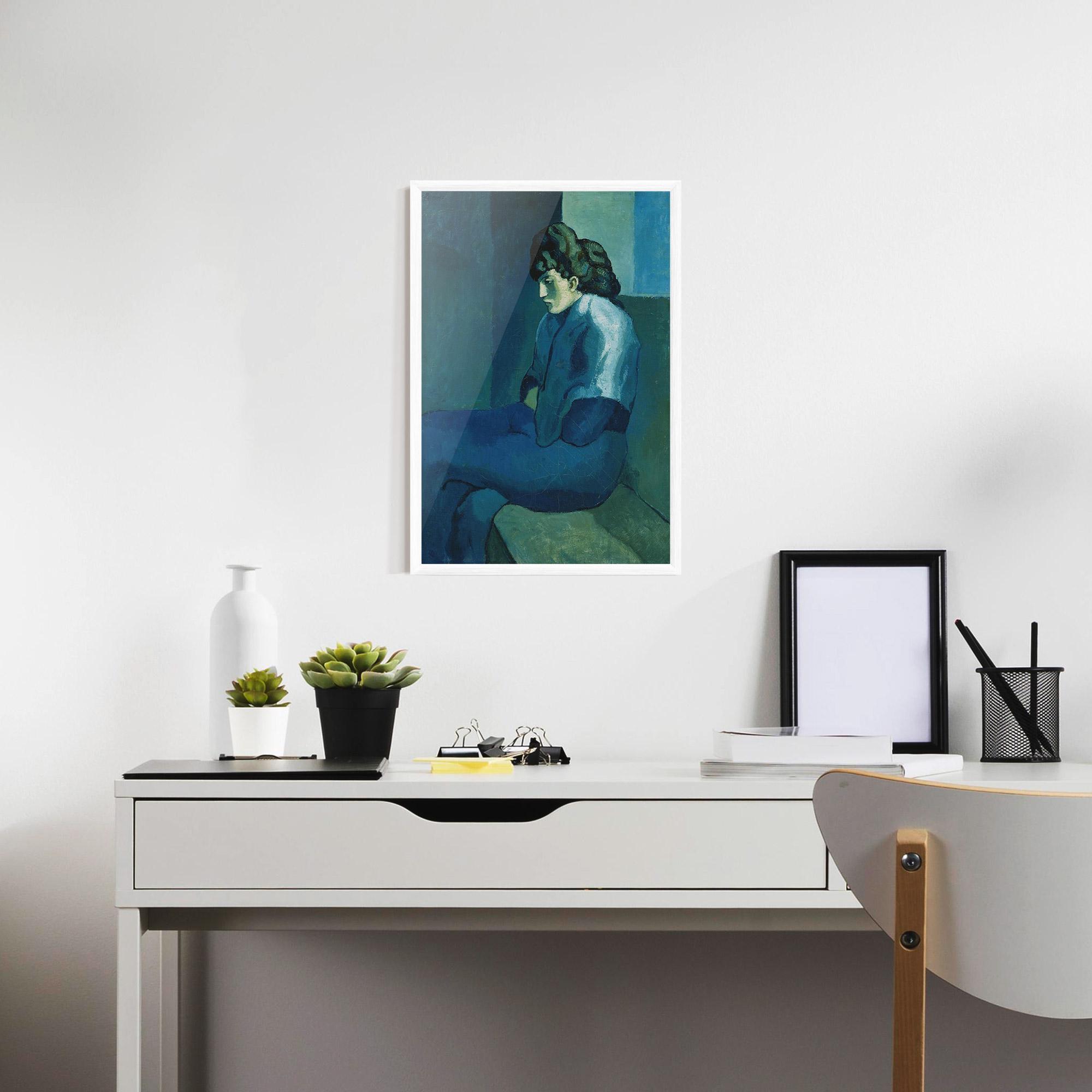 Gerahmte Poster Femme Assise mockup 7