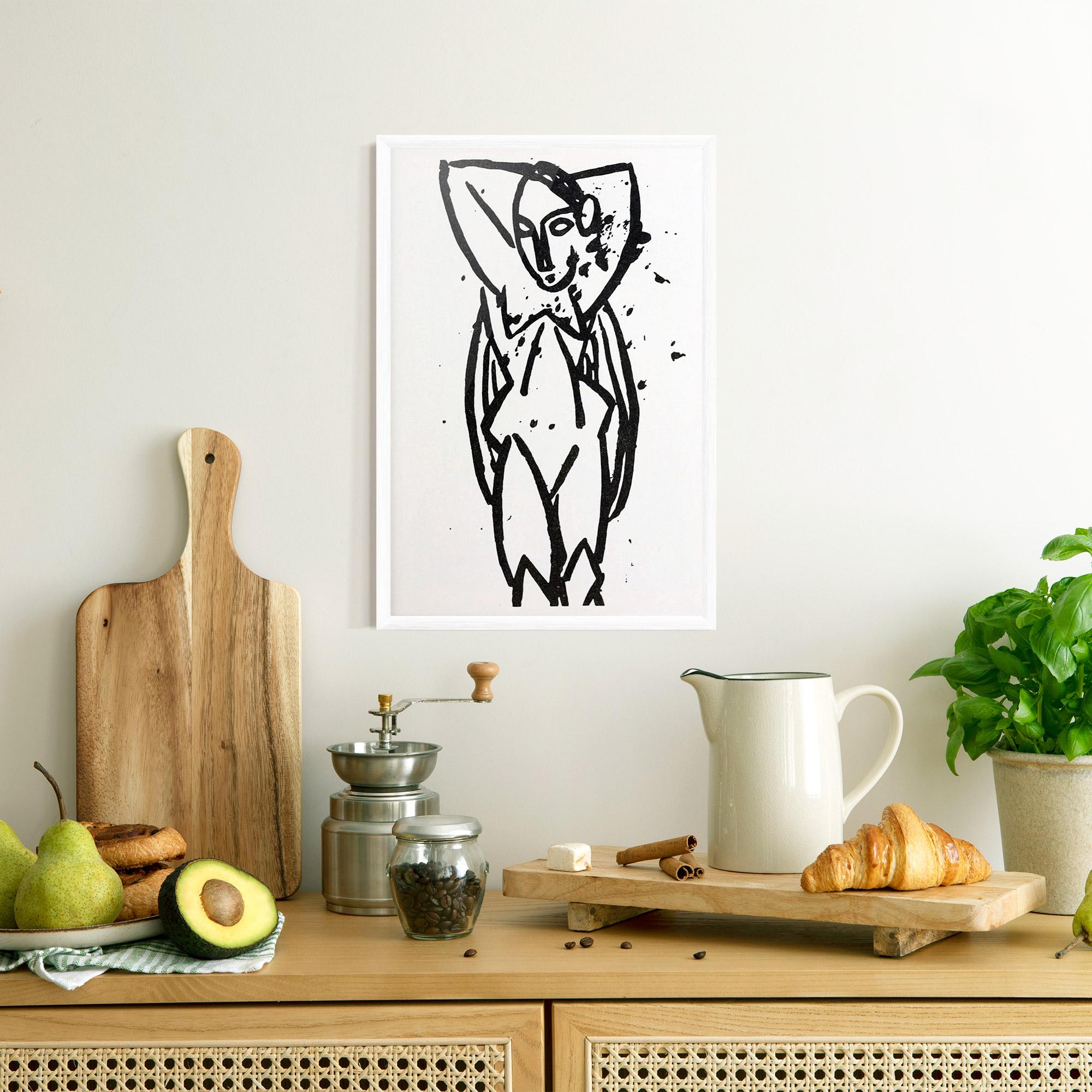 Gerahmte Poster Nude mockup 8