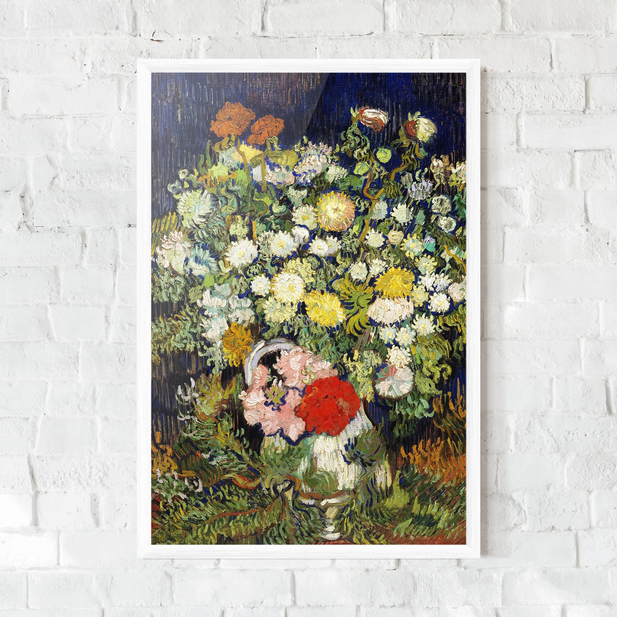 Gerahmte Poster Flowers Van Gogh mockup 0