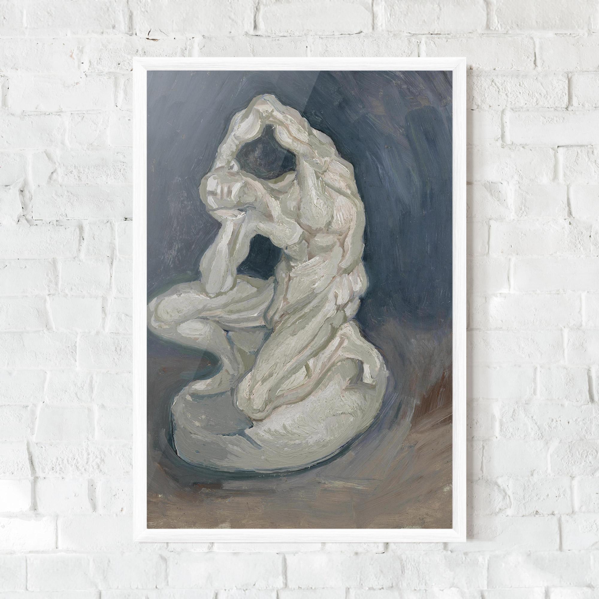 Gerahmte Poster Geknielde Spierman mockup 0