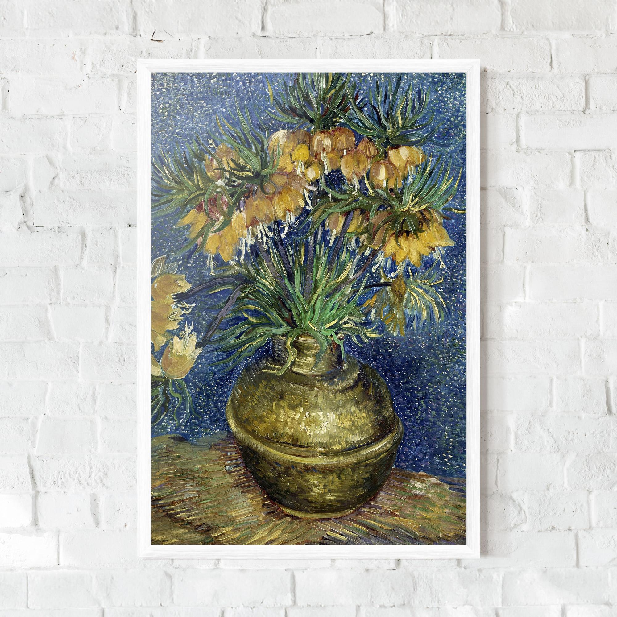 Gerahmte Poster Imperial Fritillaries Art mockup 0