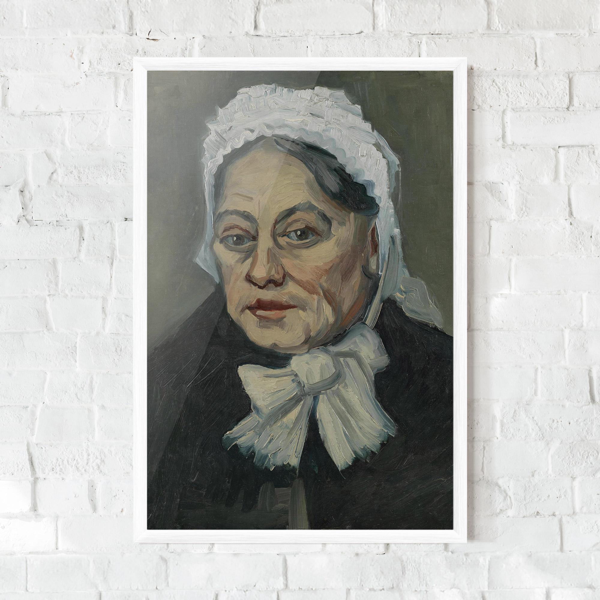 Gerahmte Poster Portret Oude Vrouw mockup 0