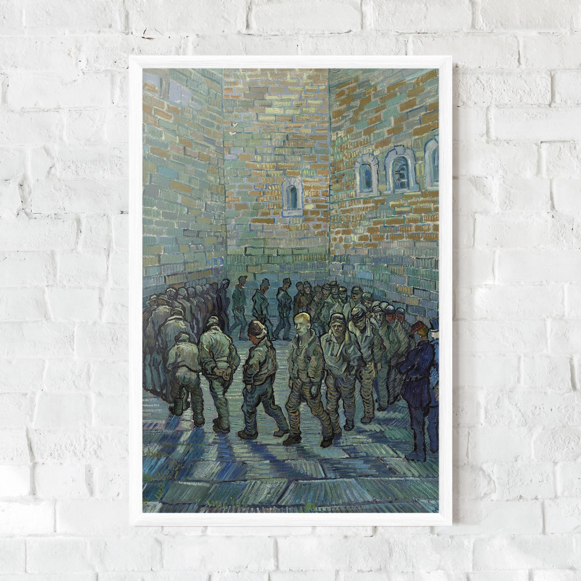 Gerahmte Poster Prisoners Exercising mockup 0