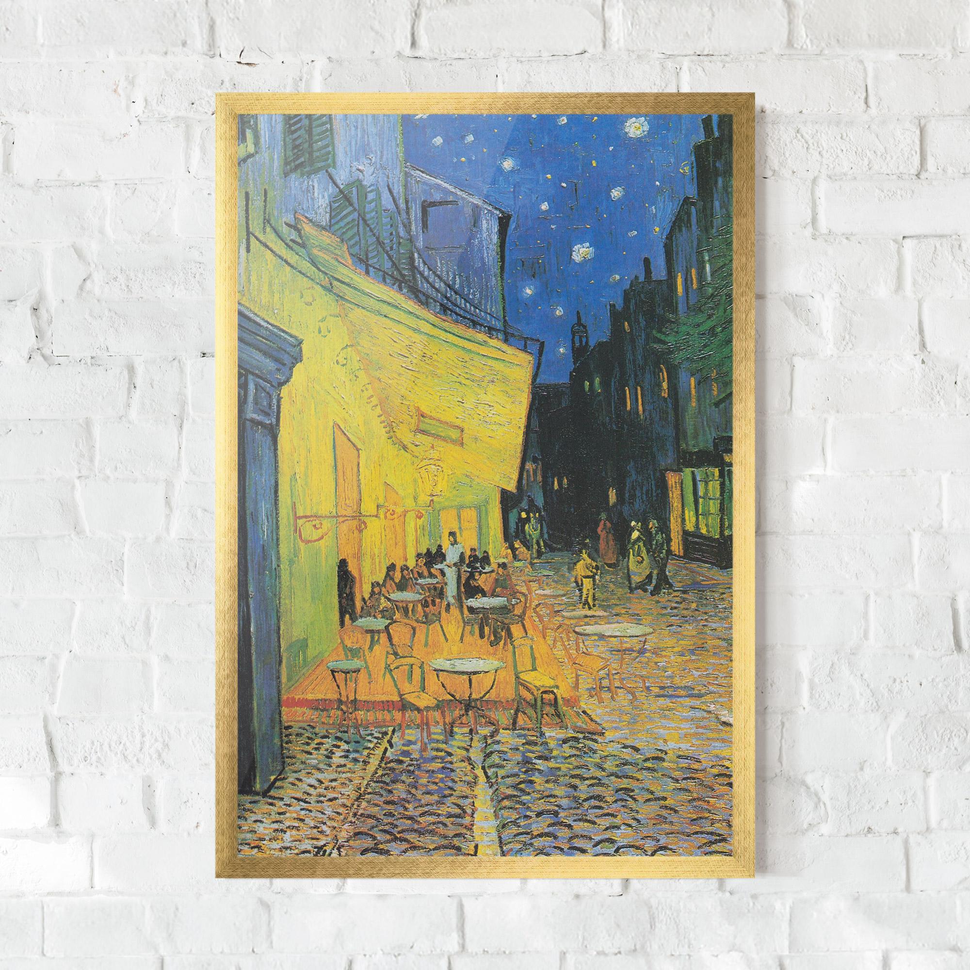 Gerahmte Poster Cafe Terrace At Night mockup 0