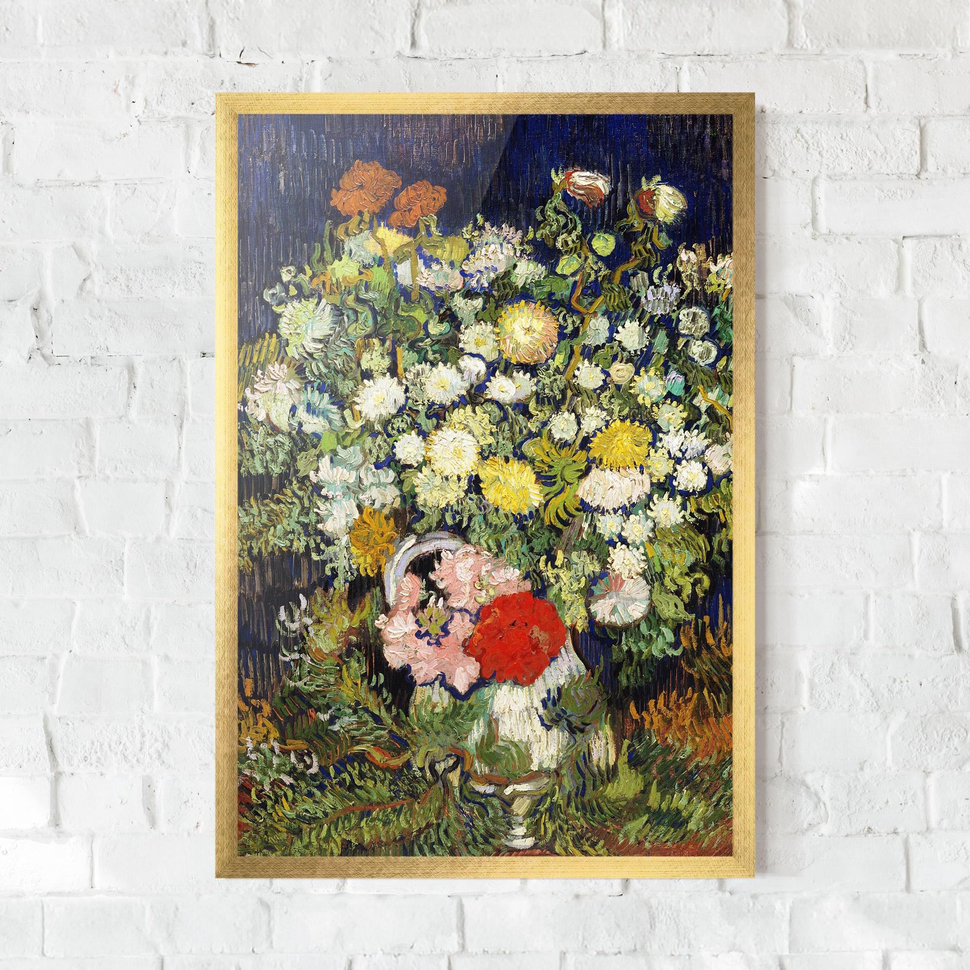 Gerahmte Poster Flowers Van Gogh mockup 0