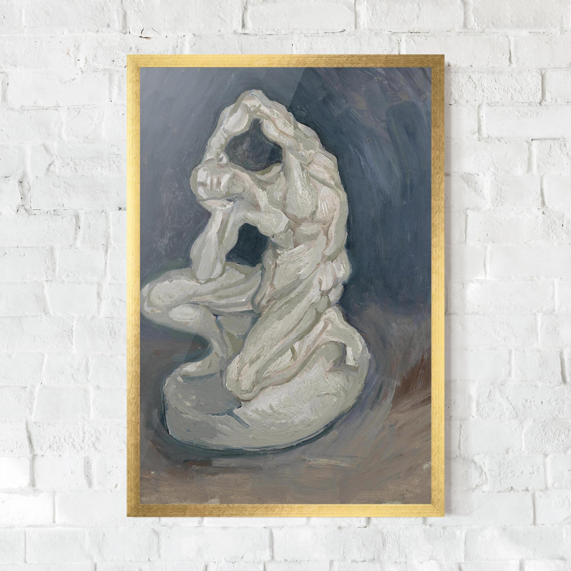 Gerahmte Poster Geknielde Spierman mockup 0