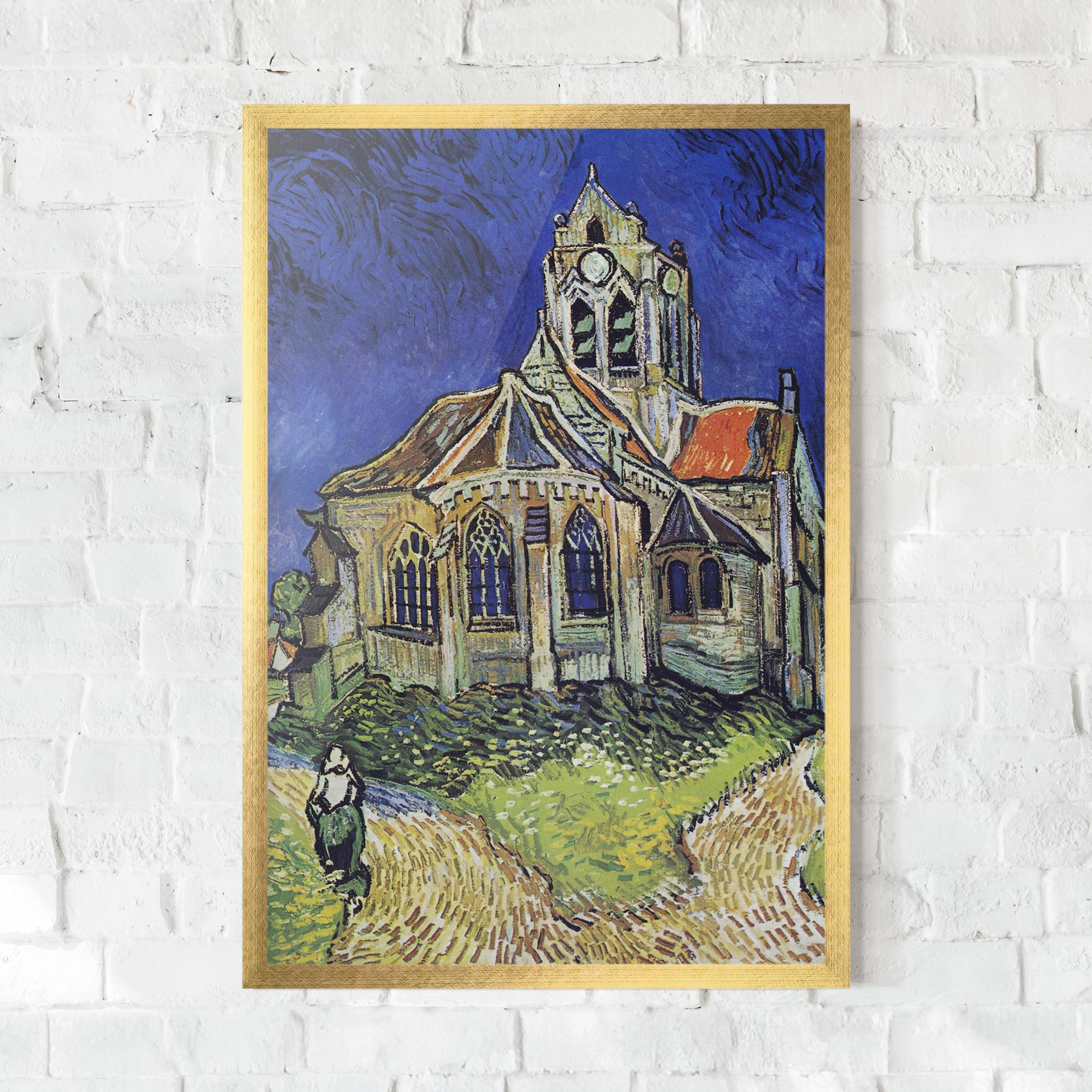Gerahmte Poster The Church At Auvers mockup 0