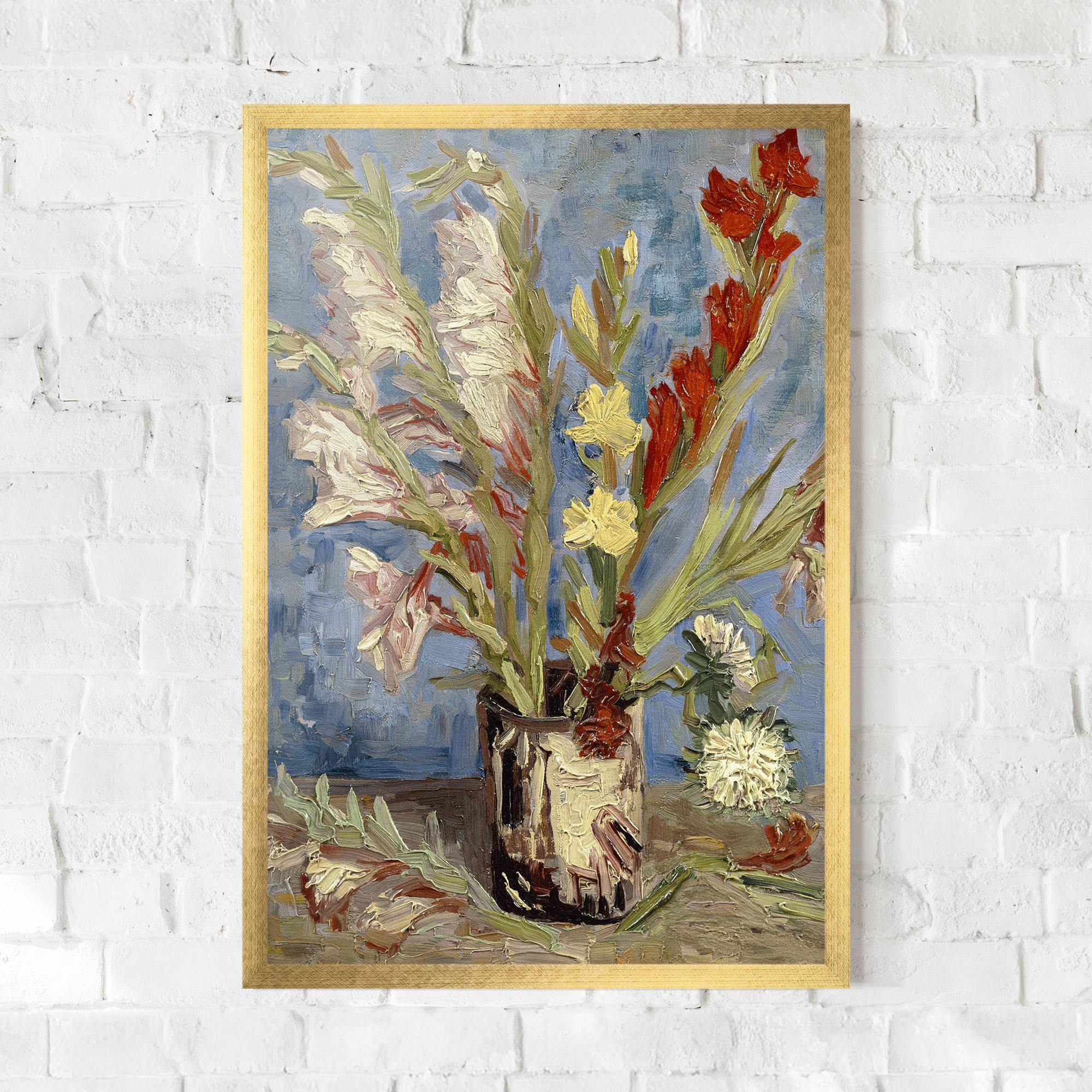 Gerahmte Poster Tuingladiolen mockup 0