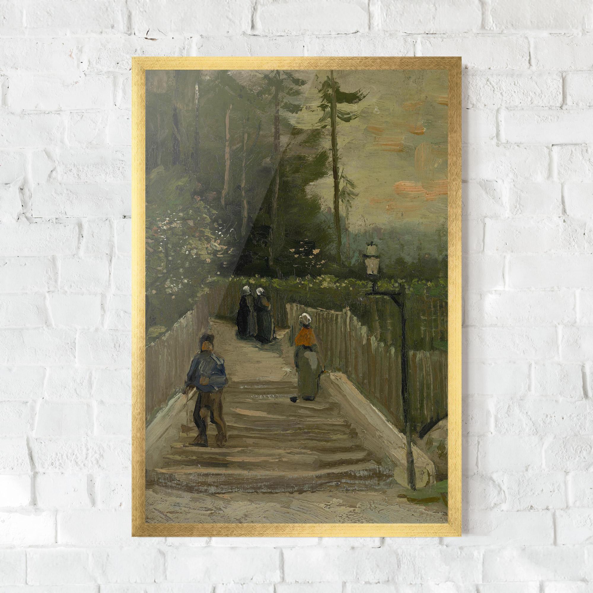 Gerahmte Poster Weg Te Montmartre mockup 0