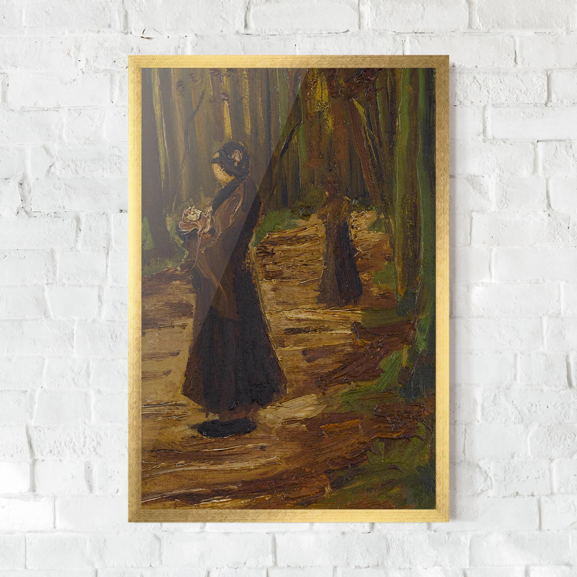 Gerahmte Poster Women In Wood mockup 0