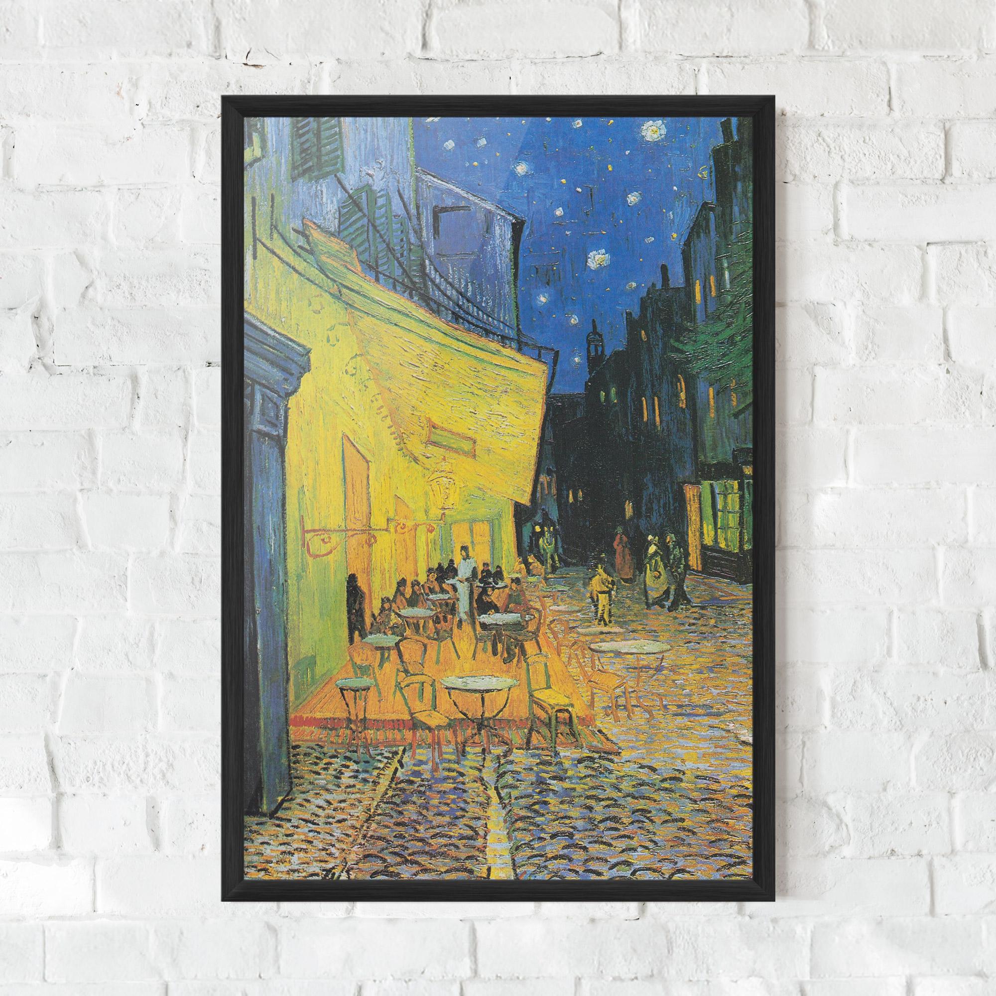 Gerahmte Poster Cafe Terrace At Night mockup 0