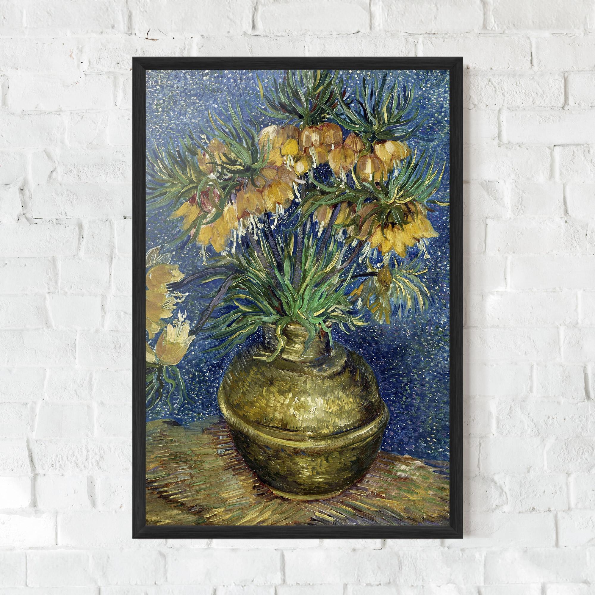 Gerahmte Poster Imperial Fritillaries Art mockup 0