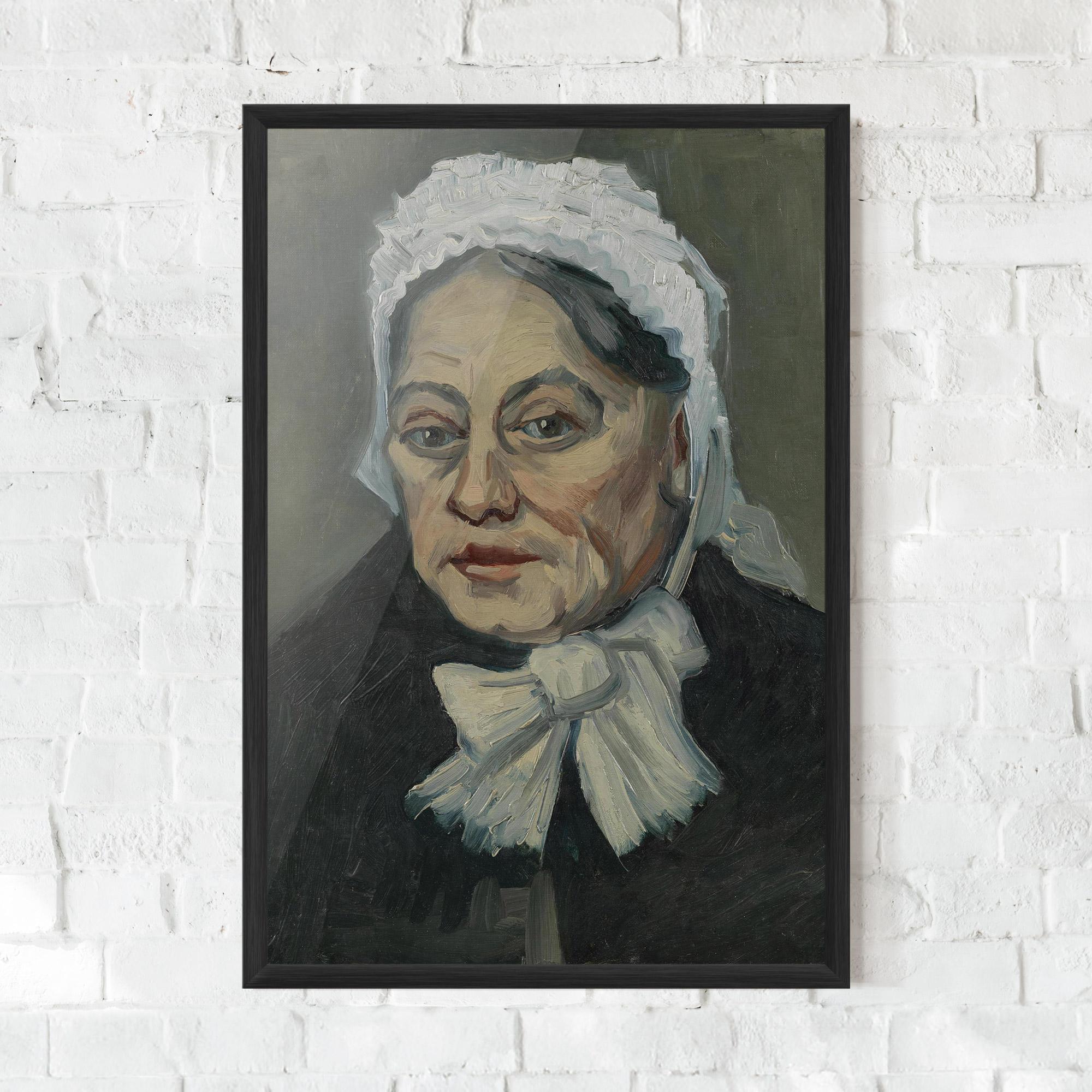 Gerahmte Poster Portret Oude Vrouw mockup 0