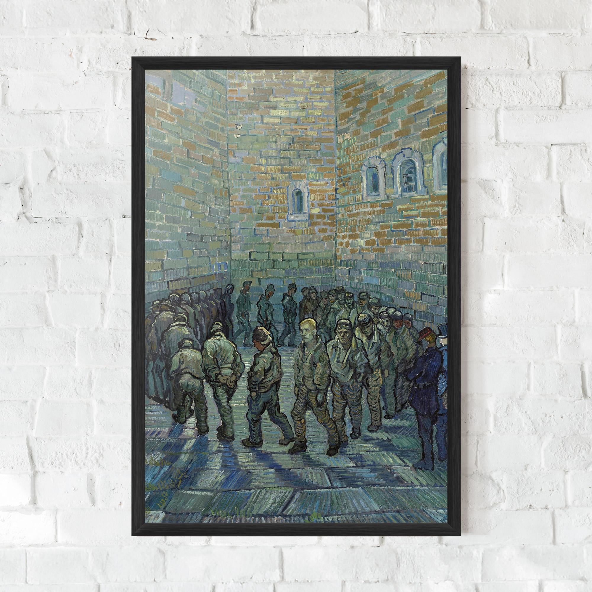 Gerahmte Poster Prisoners Exercising mockup 0