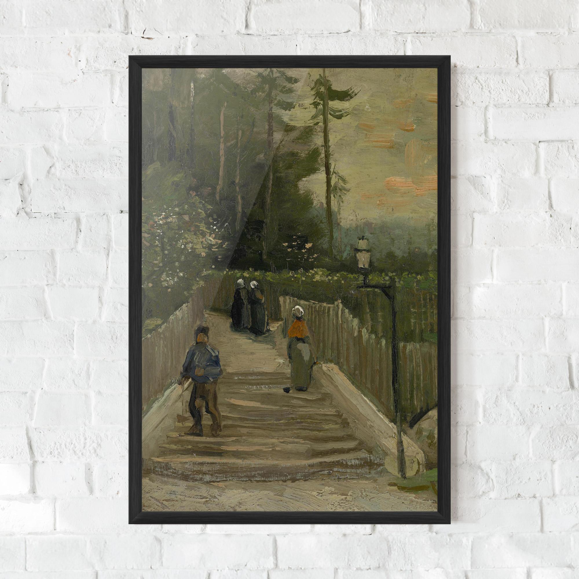 Gerahmte Poster Weg Te Montmartre mockup 0