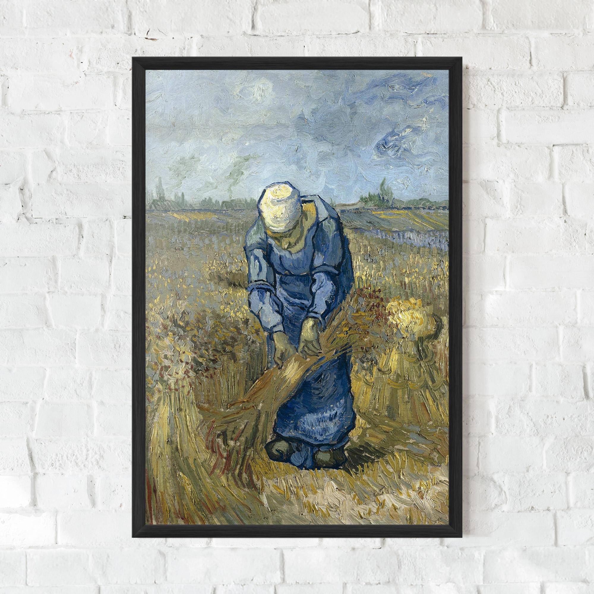 Gerahmte Poster Woman Sheaves mockup 0