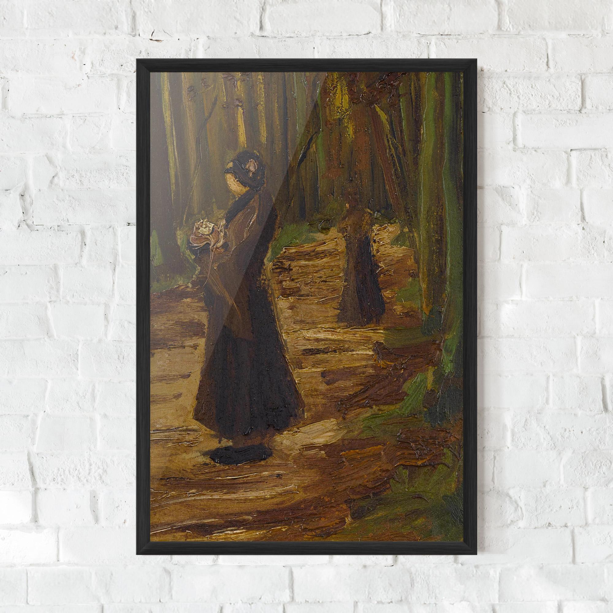 Gerahmte Poster Women In Wood mockup 0