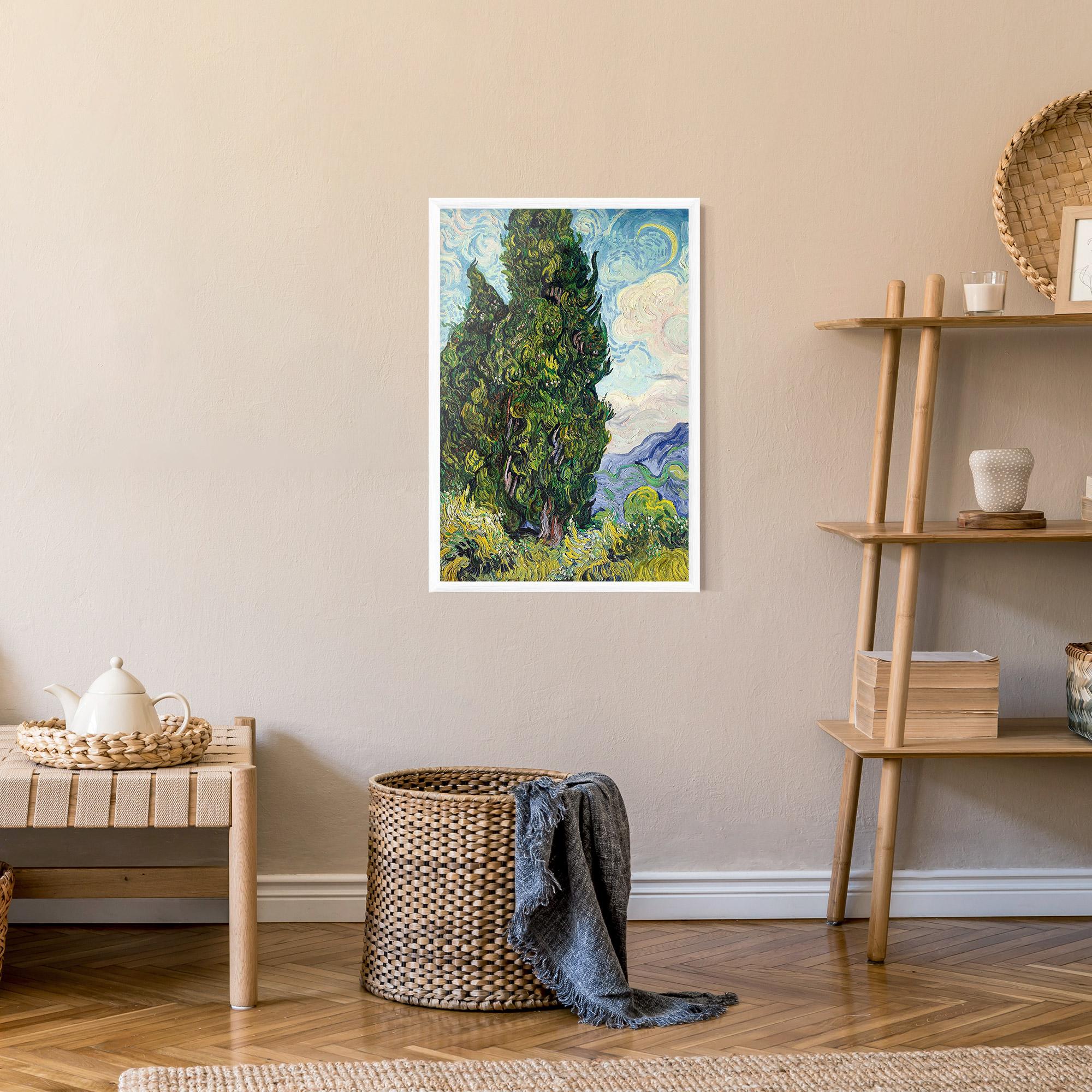 Gerahmte Poster Cypresses mockup 9