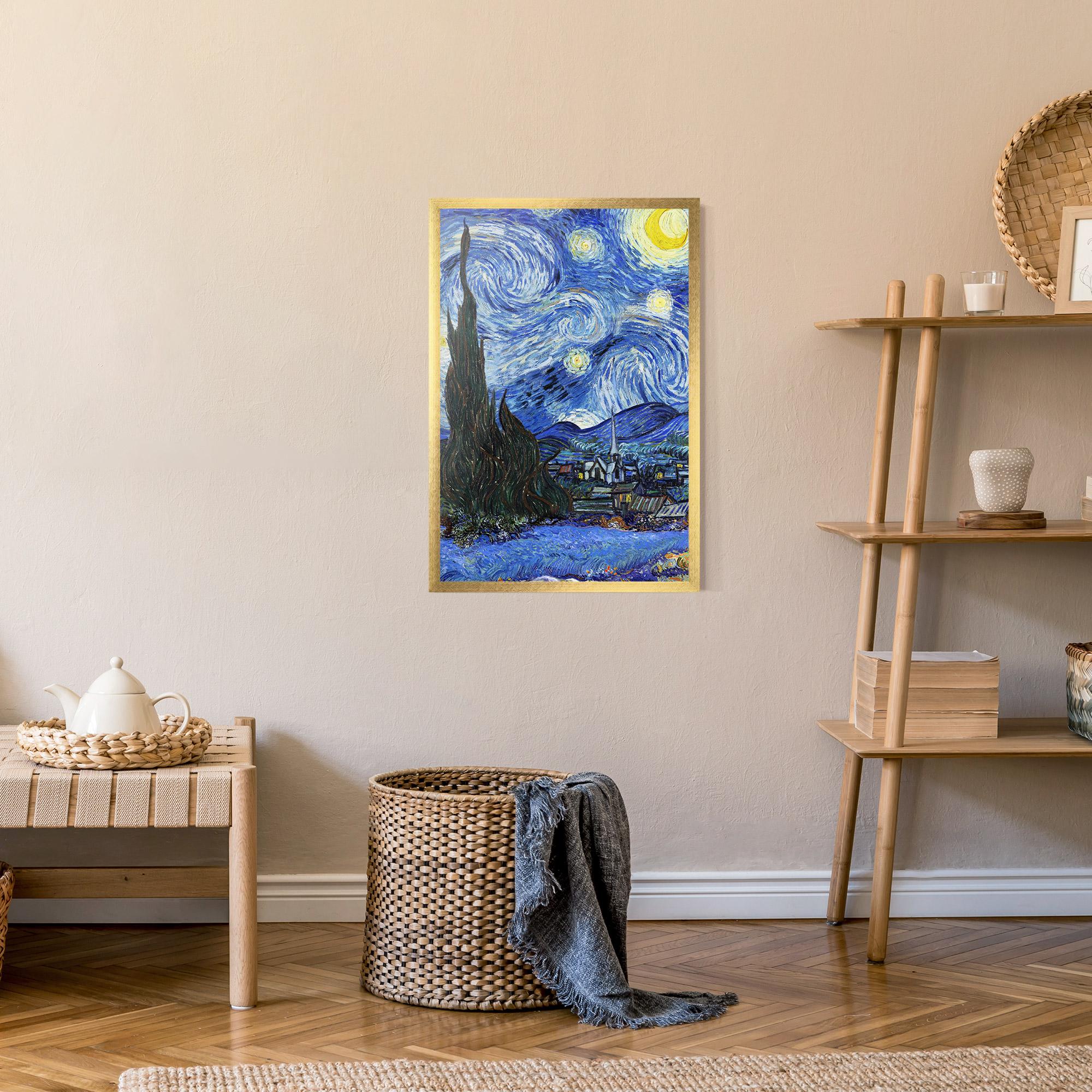 Gerahmte Poster Starry Night Art mockup 9