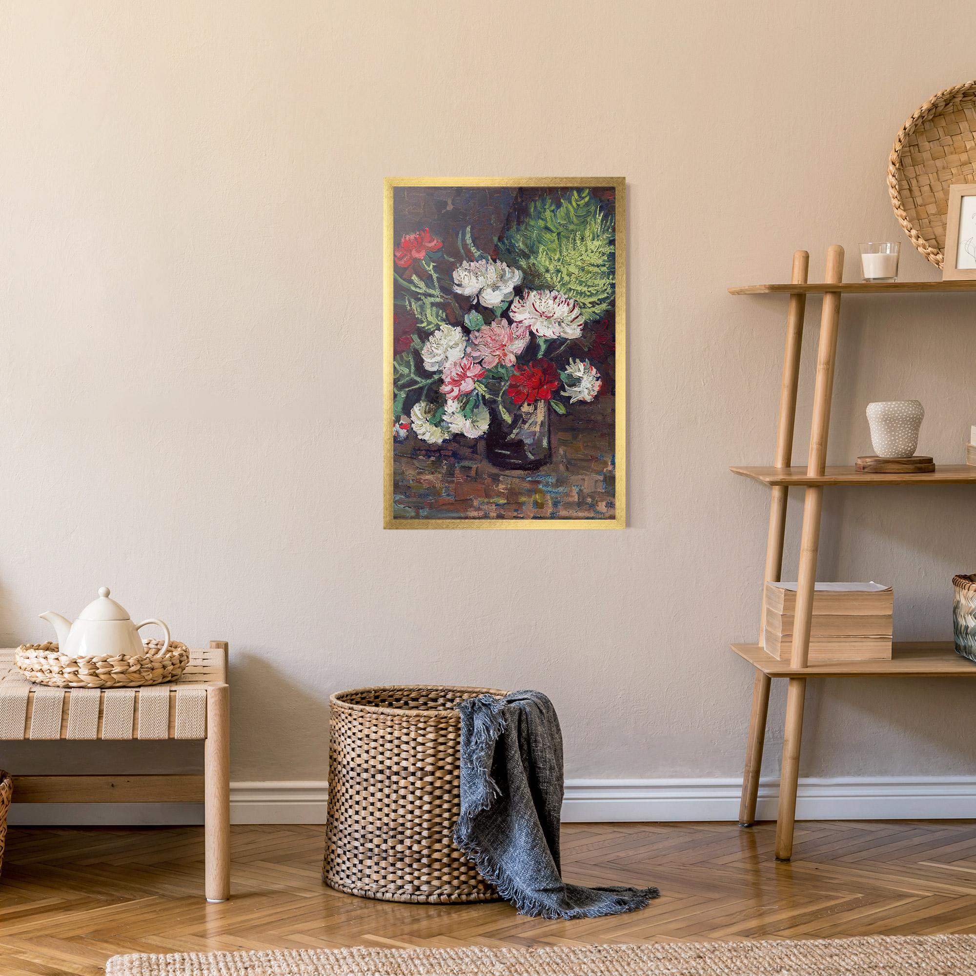 Gerahmte Poster Vase With Carnations mockup 9