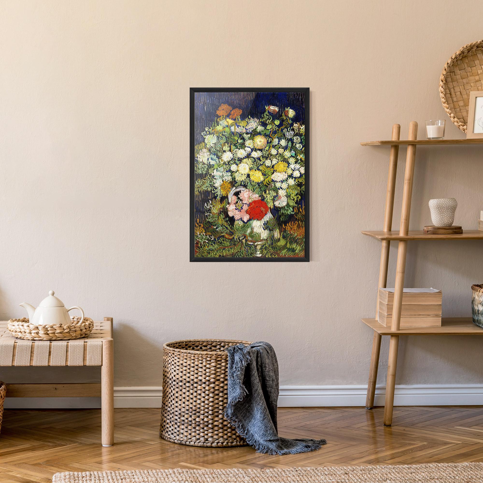 Gerahmte Poster Flowers Van Gogh mockup 9