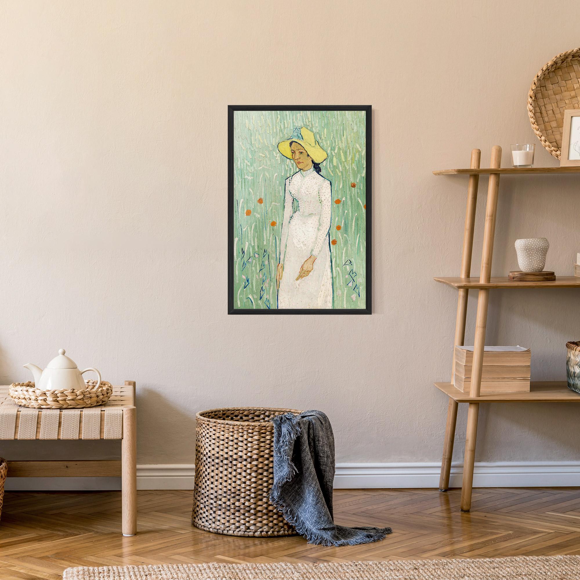 Gerahmte Poster Girl In White mockup 9